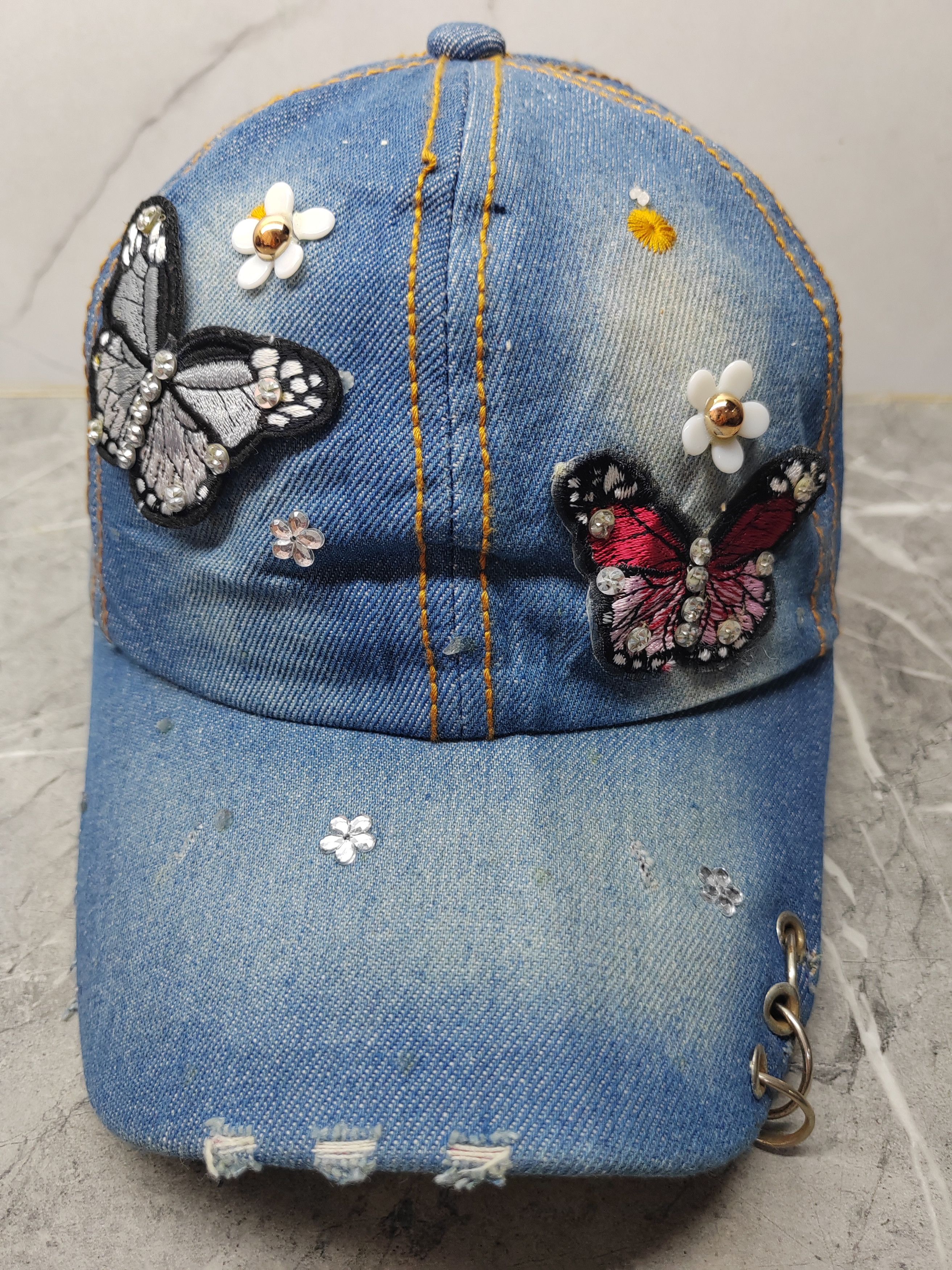 Japanese Brand Vintage Handmade Punk Distressed Style Cap Hat Size ONE SIZE - 2 Thumbnail