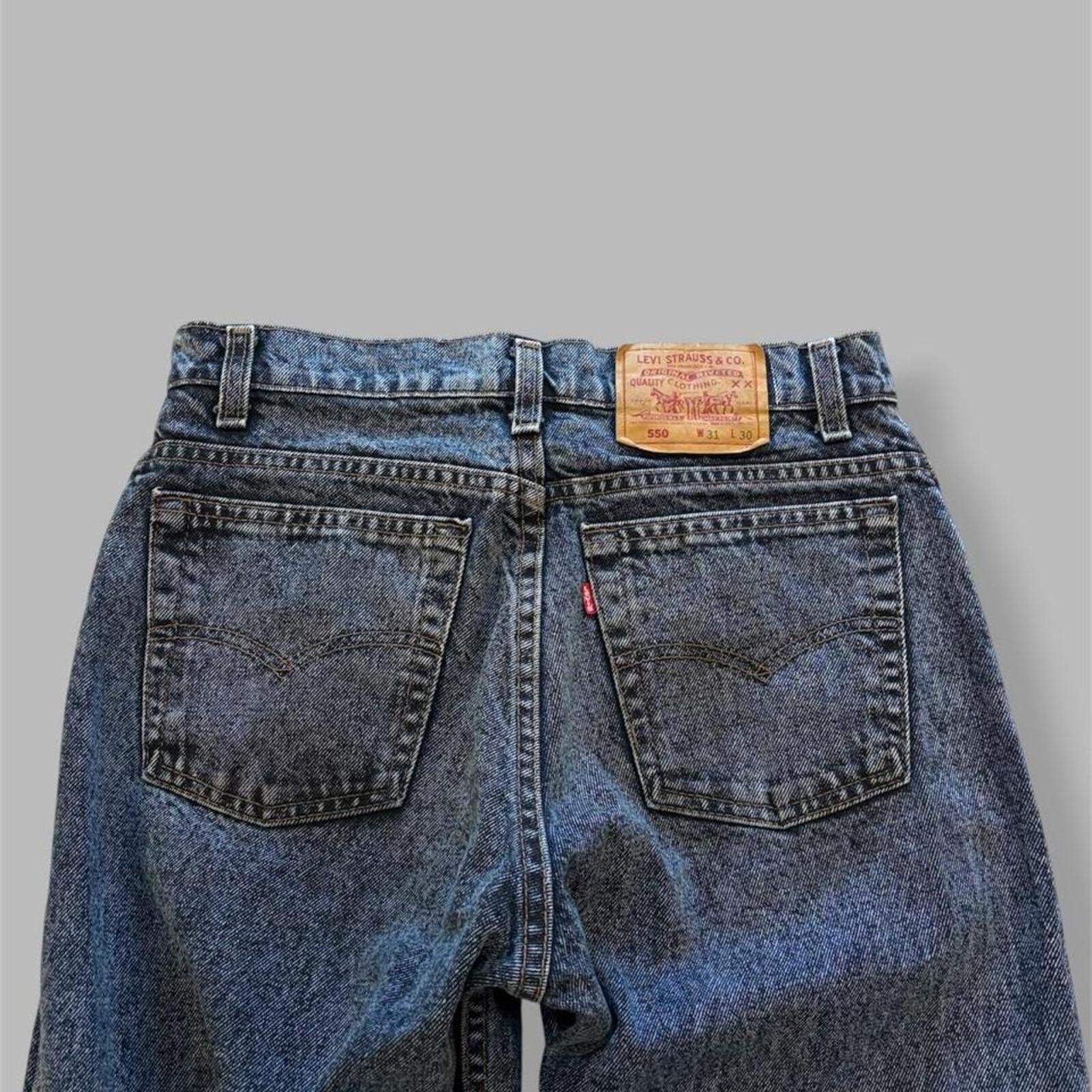 Levi's 90s Acid Wash MiUSA Levis 550 jeans Size US 31 - 3 Thumbnail