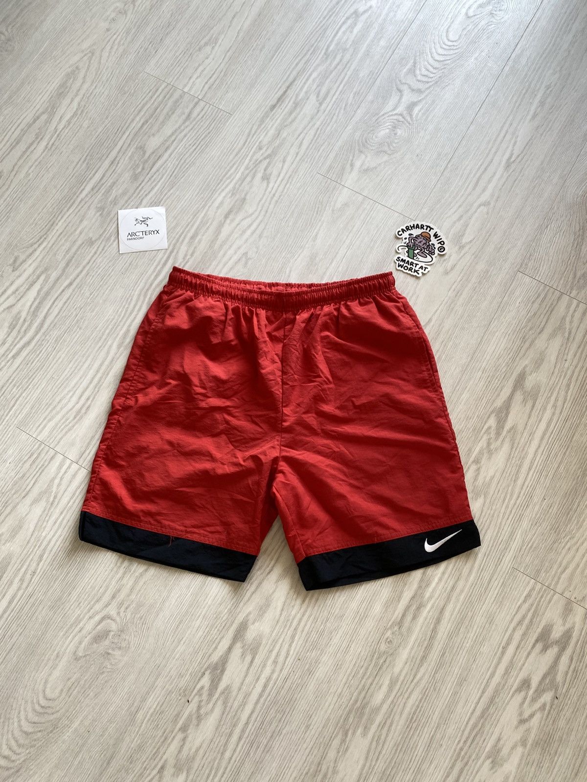 Nike × Vintage Vintage Nike Nylon Shorts Size US 34 / EU 50 - 1 Thumbnail