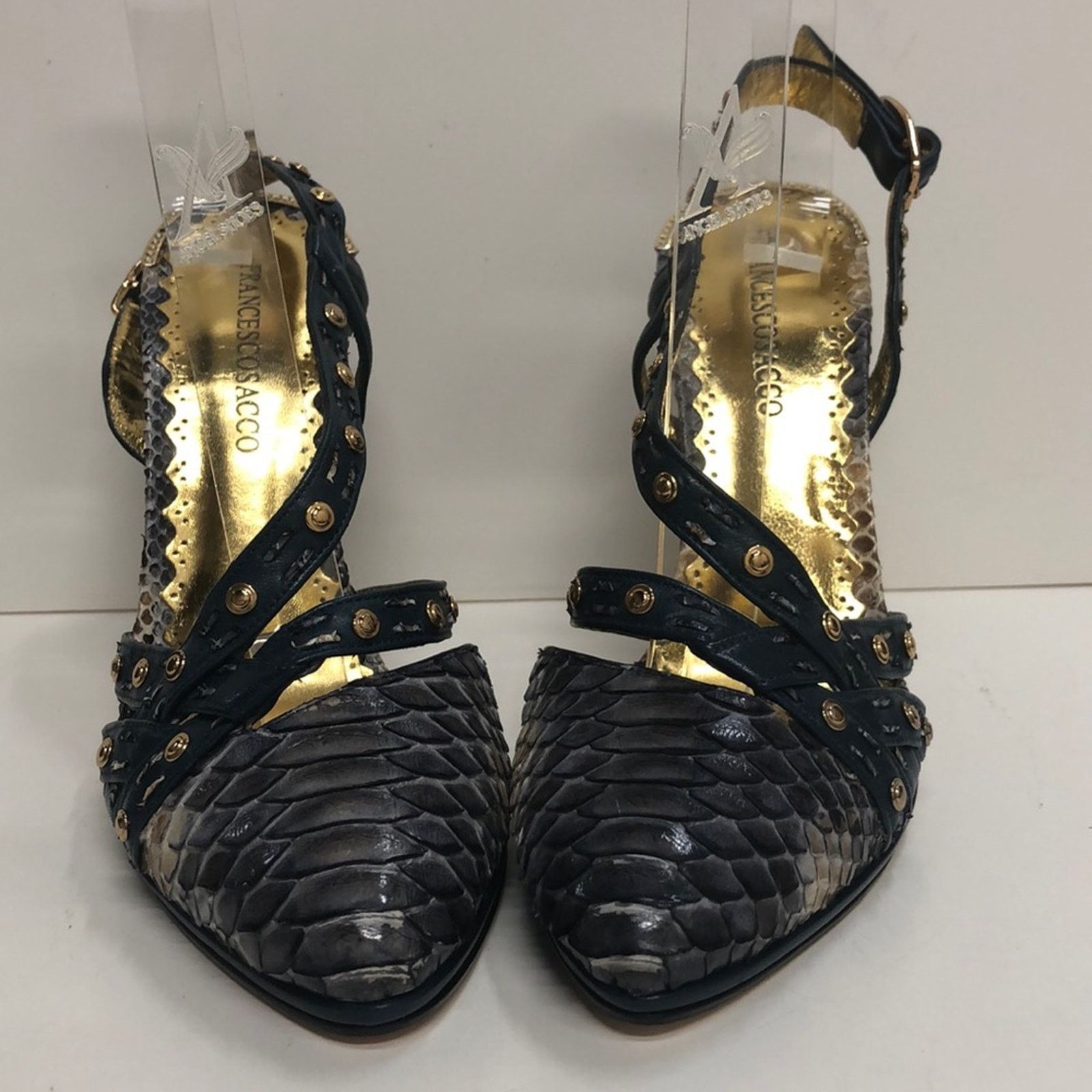 & Other Stories Francesco Sacco Made in Italy Snakeskin High Heel Size US 7 / IT 37 - 1 Thumbnail