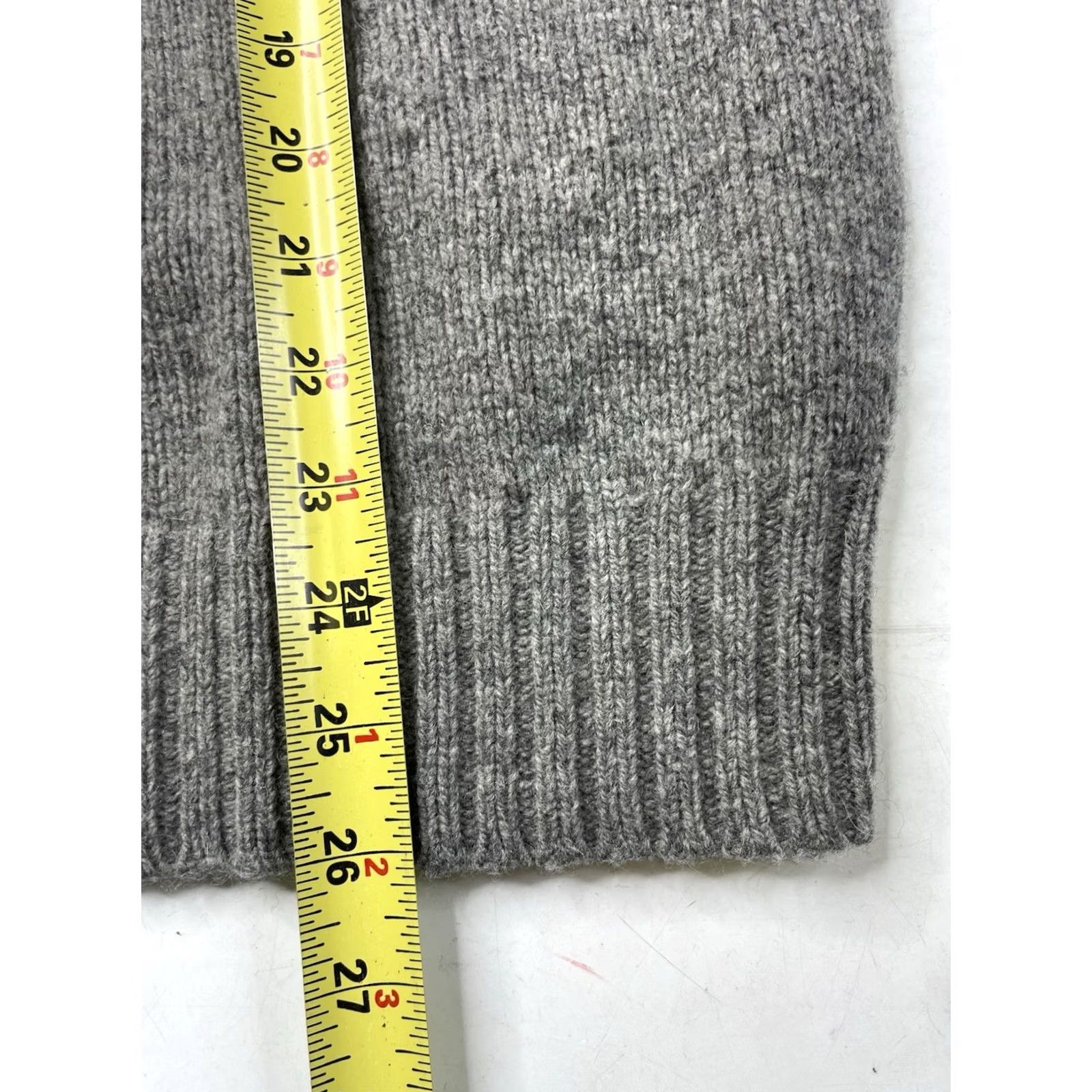 Polo Ralph Lauren Polo Ralph Lauren Mens Large Gray Shawl Leather Elbow Patches Pullover Sweater Size US L / EU 52-54 / 3 - 7 Thumbnail