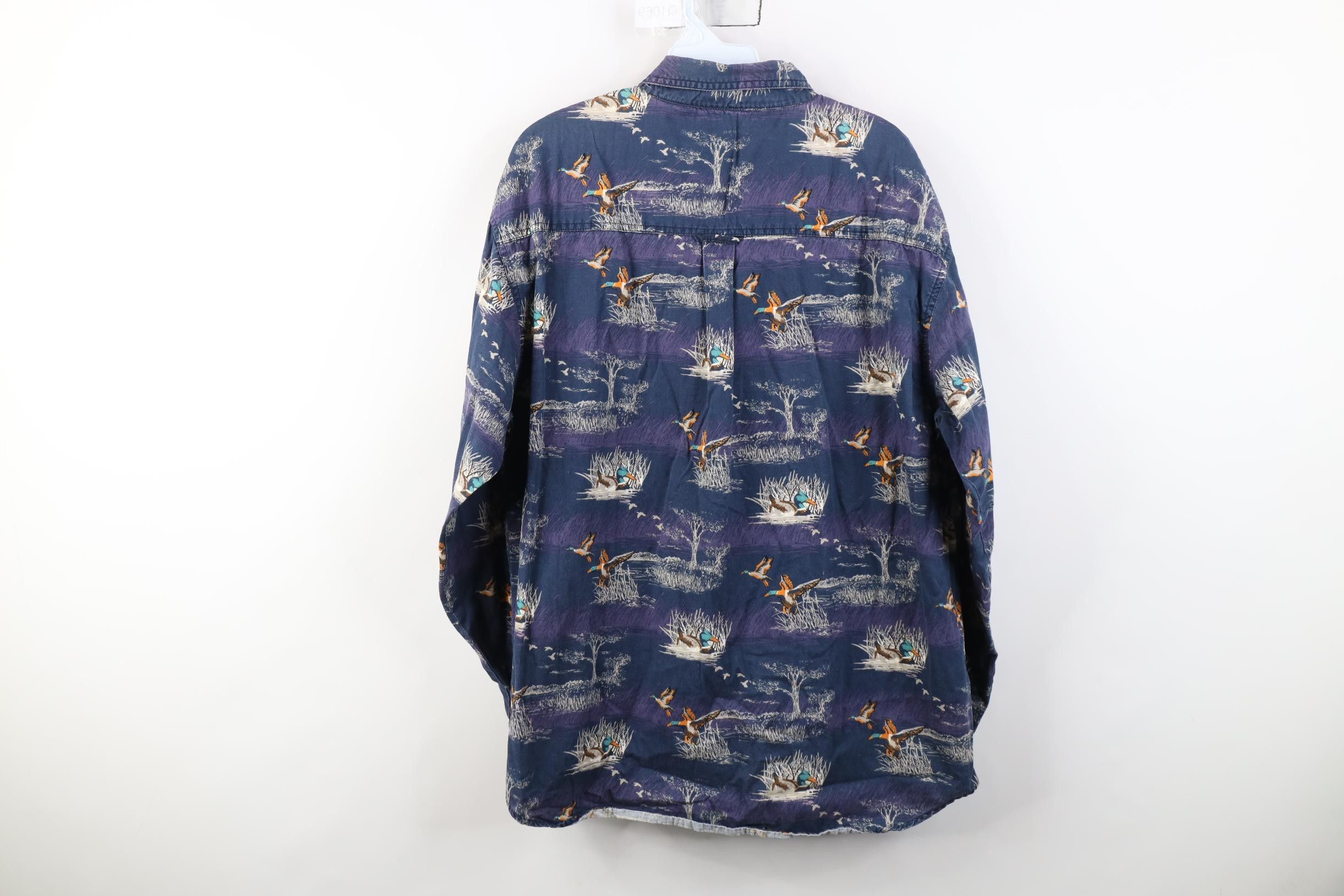 Vintage Vintage 90s Y2K Streetwear All Over Print Button Down Shirt Size US L / EU 52-54 / 3 - 11 Thumbnail