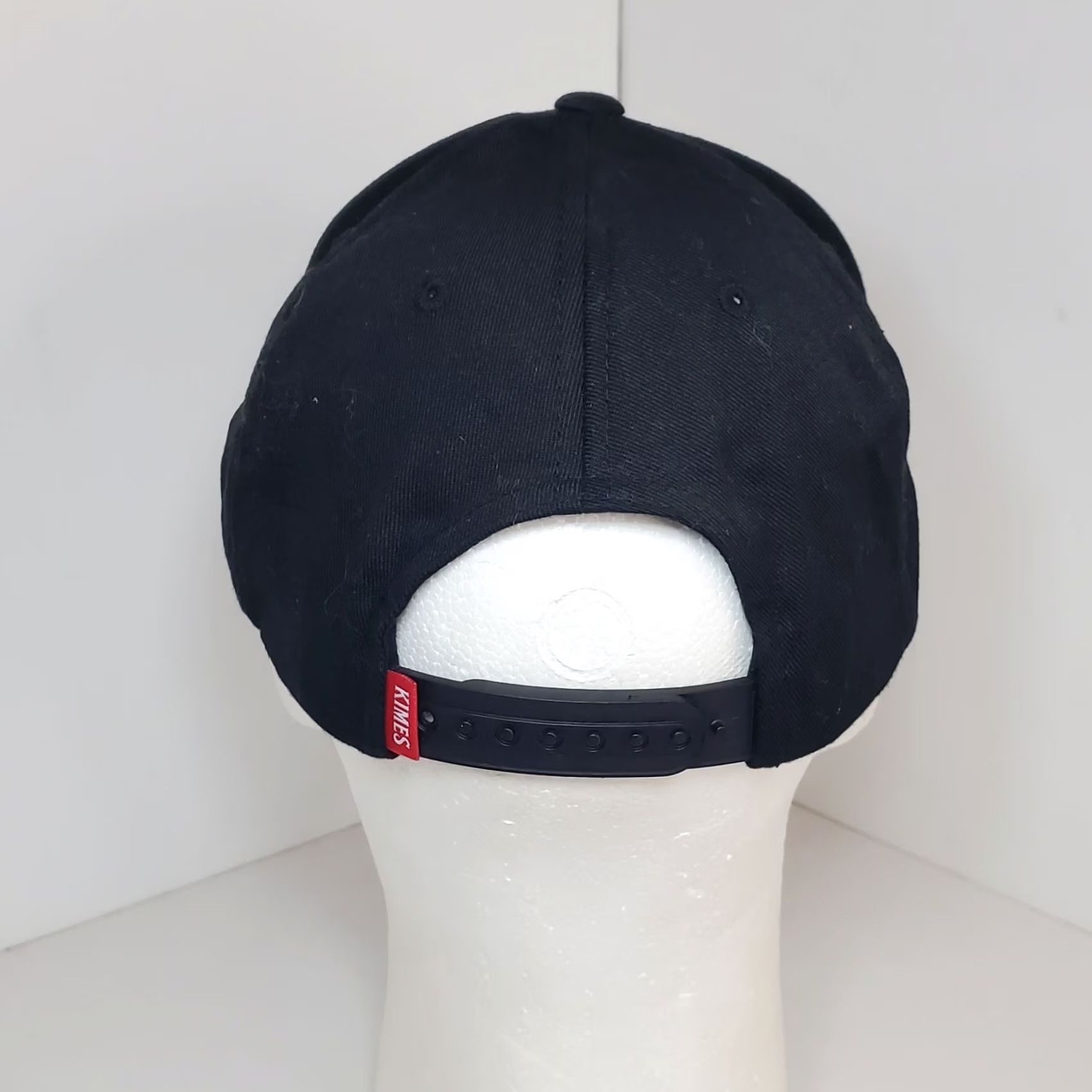 Vintage Kimes Ranch Black Patch Snapback Flatbill Hat Cap Men One Size Adjustable Wide Brim Western Cowboy Theme Size ONE SIZE - 4 Thumbnail