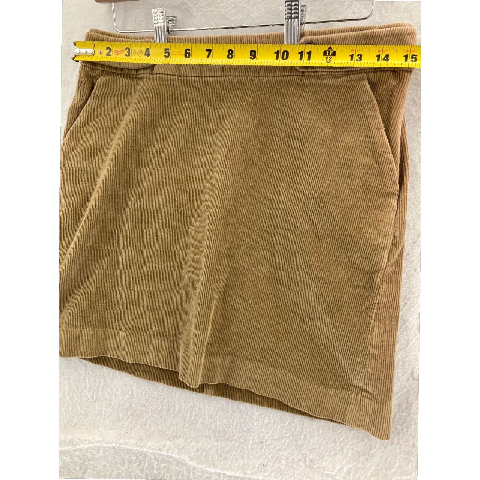 Banana Republic Banana Republic Womens A Line Skirt Mid Waist Corduroy Stretch 2 Size 26" / US 2 / IT 38 - 2 Thumbnail