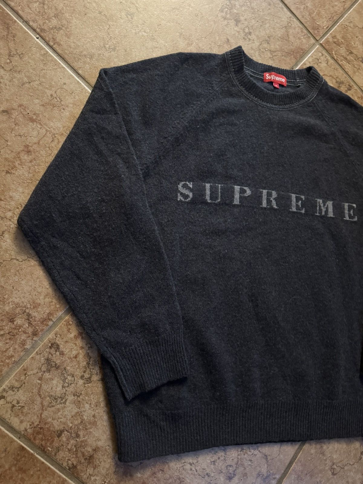 Supreme SS19 Supreme Stone wash sweater Size US XL / EU 56 / 4 - 3 Thumbnail
