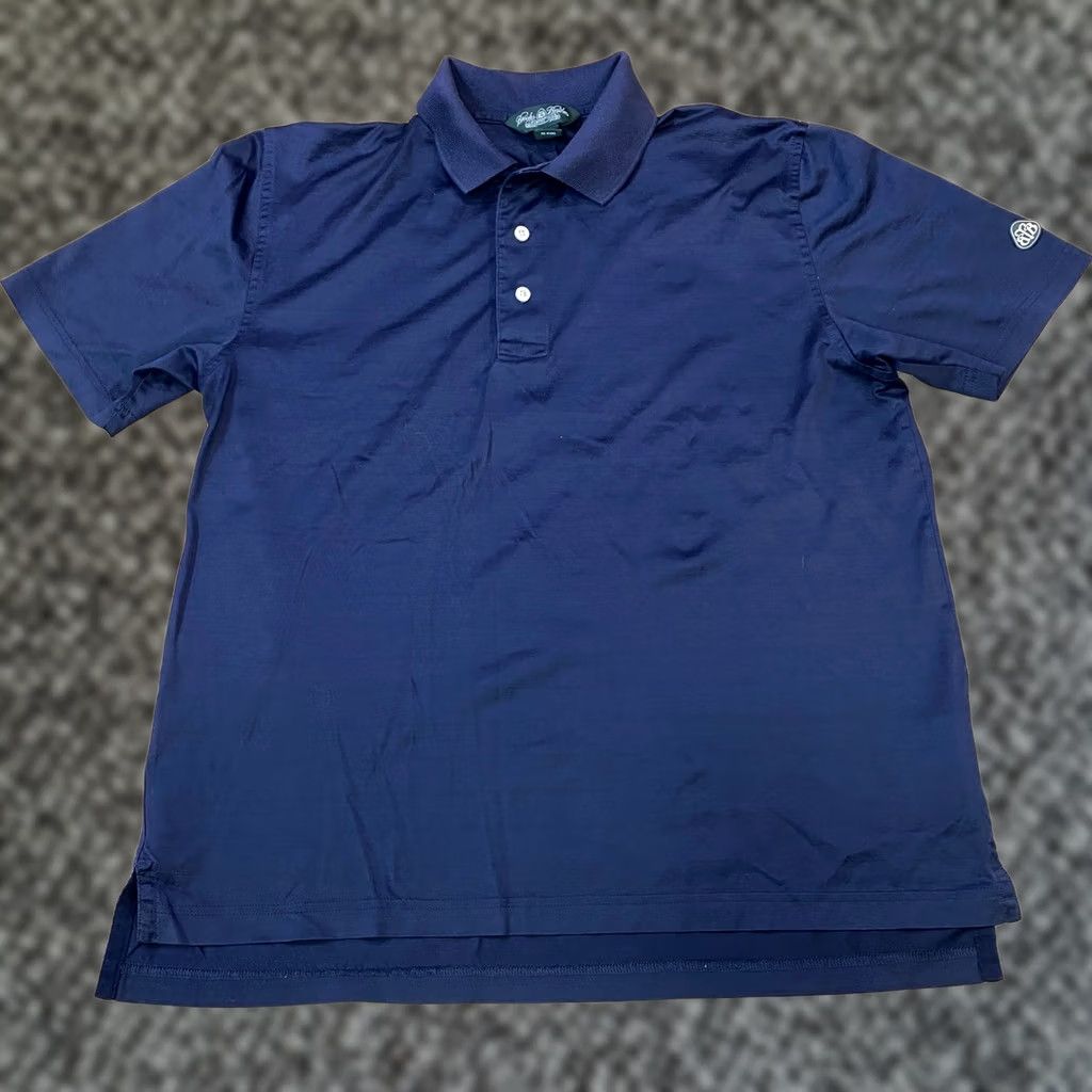 Brooks Brothers Brooks Brothers Polo Shirt Men M Classic 100% Cotton Knit Navy Blue Country Club Shirt Mens Short Sleeve Striped Cotton Knit Golf Casual Sportswear Size US M / EU 48-50 / 2 - 1 Thumbnail
