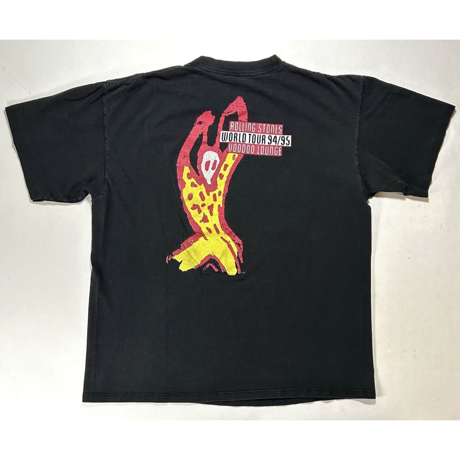 Vintage VINTAGE Brockum Worldwide Rolling Stones Voodoo Lounge 94/95 World Tour T-Shirt XL Black 90s Rock Mens Size US XL / EU 56 / 4 - 2 Thumbnail