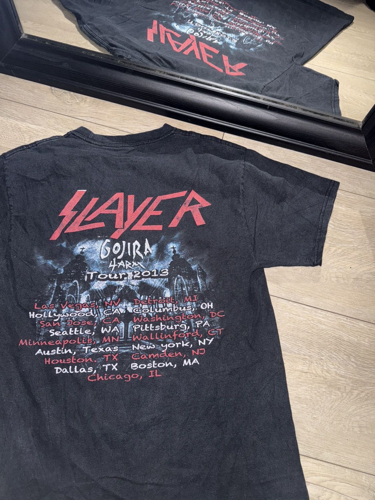 Band Tees × Vintage Vintage / Y2K Slayer Tour Shirt Size US M / EU 48-50 / 2 - 2 Thumbnail