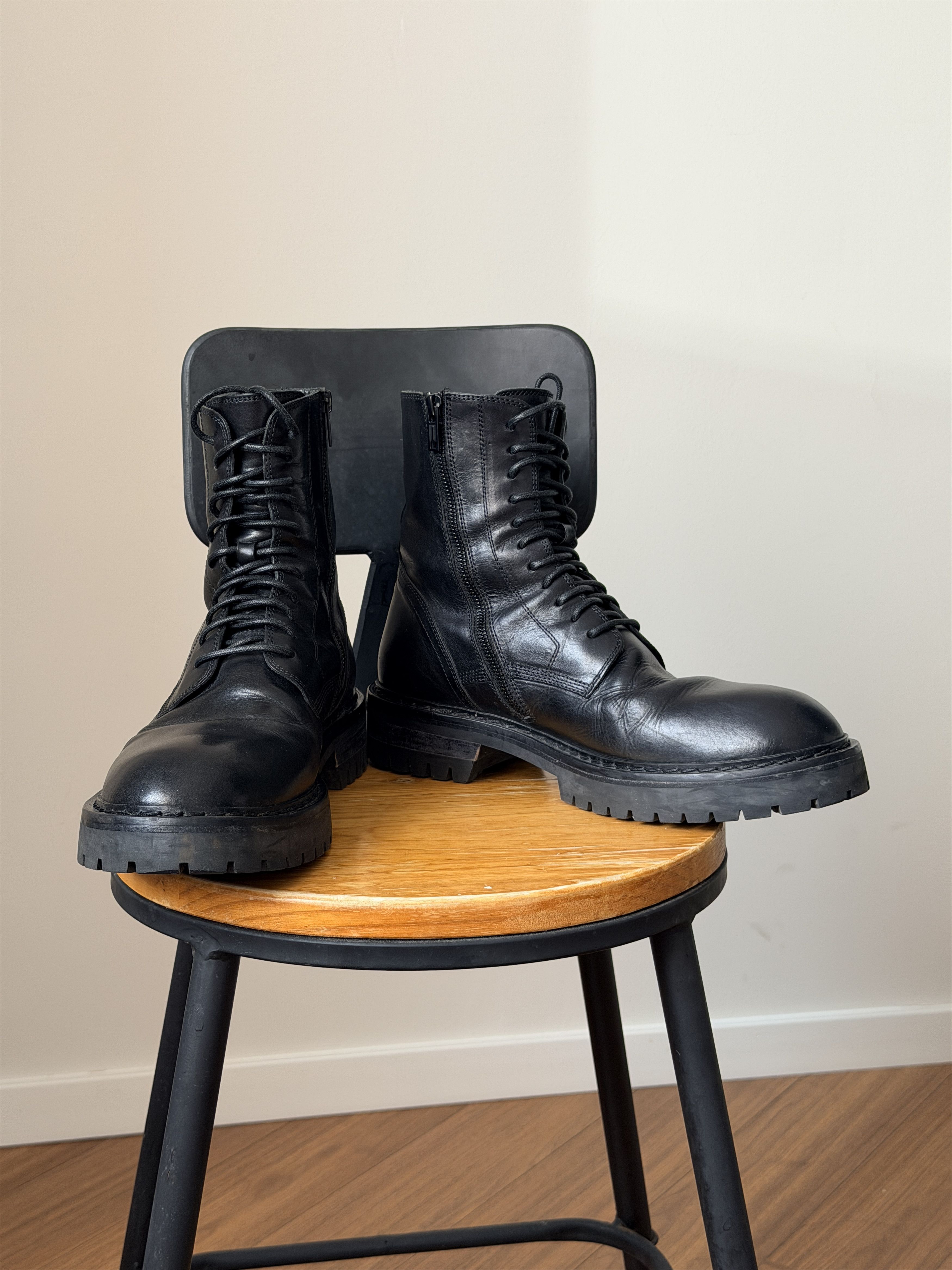 Ann Demeulemeester Ann Demeulemeester Alec Lug Sole Combat Boots Size US 10 / EU 43 - 2 Thumbnail