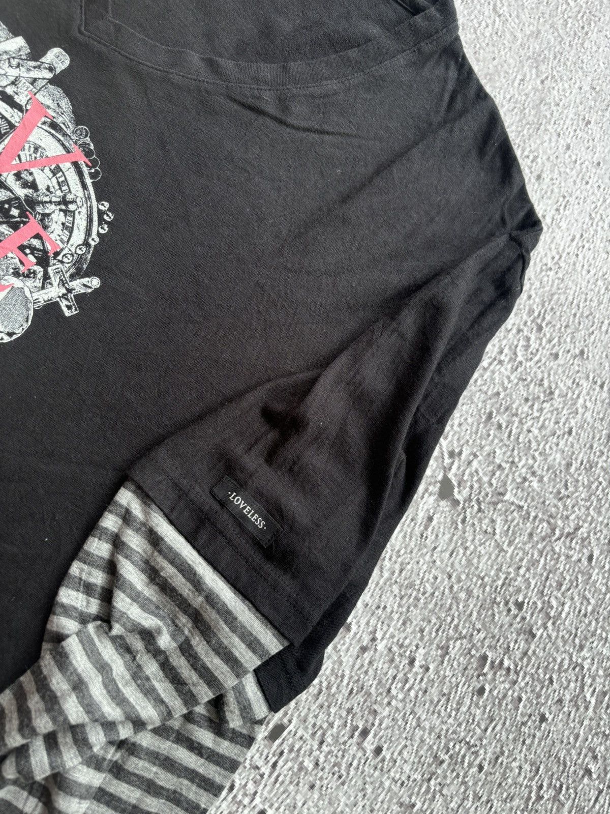 Hysteric Glamour Y2k Double Layer Loveless Skull longsleeve Size US M / EU 48-50 / 2 - 4 Thumbnail