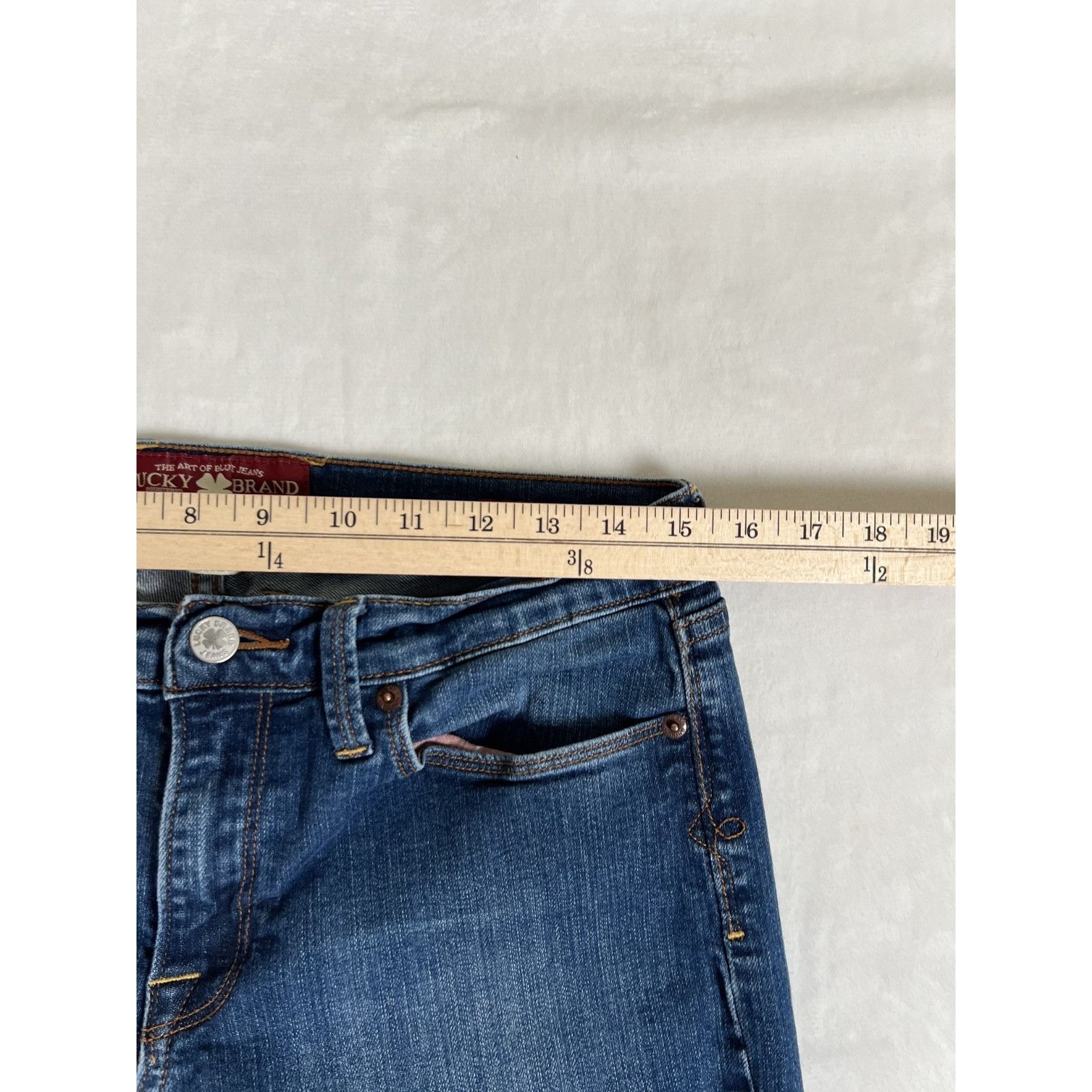 Lucky Brand Lucky Brand Jeans Womens 10 30 Blue Sofia Straight Denim Med Size 30" / US 8 / IT 44 - 6 Thumbnail