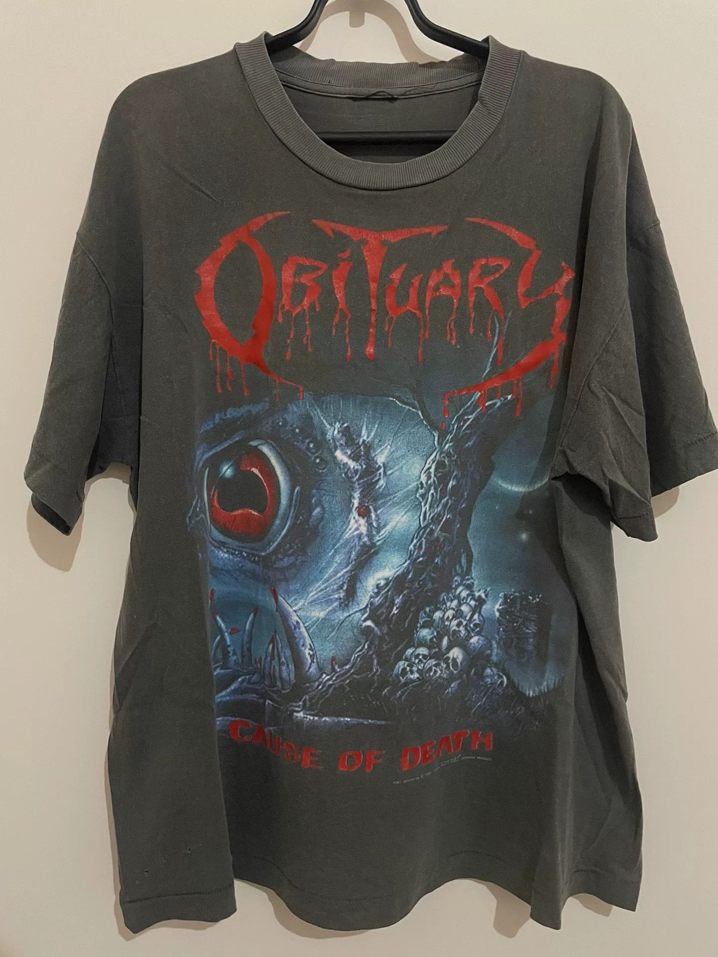 Vintage vintage obituary graphic t-shirt Size US XL / EU 56 / 4 - 1 Thumbnail