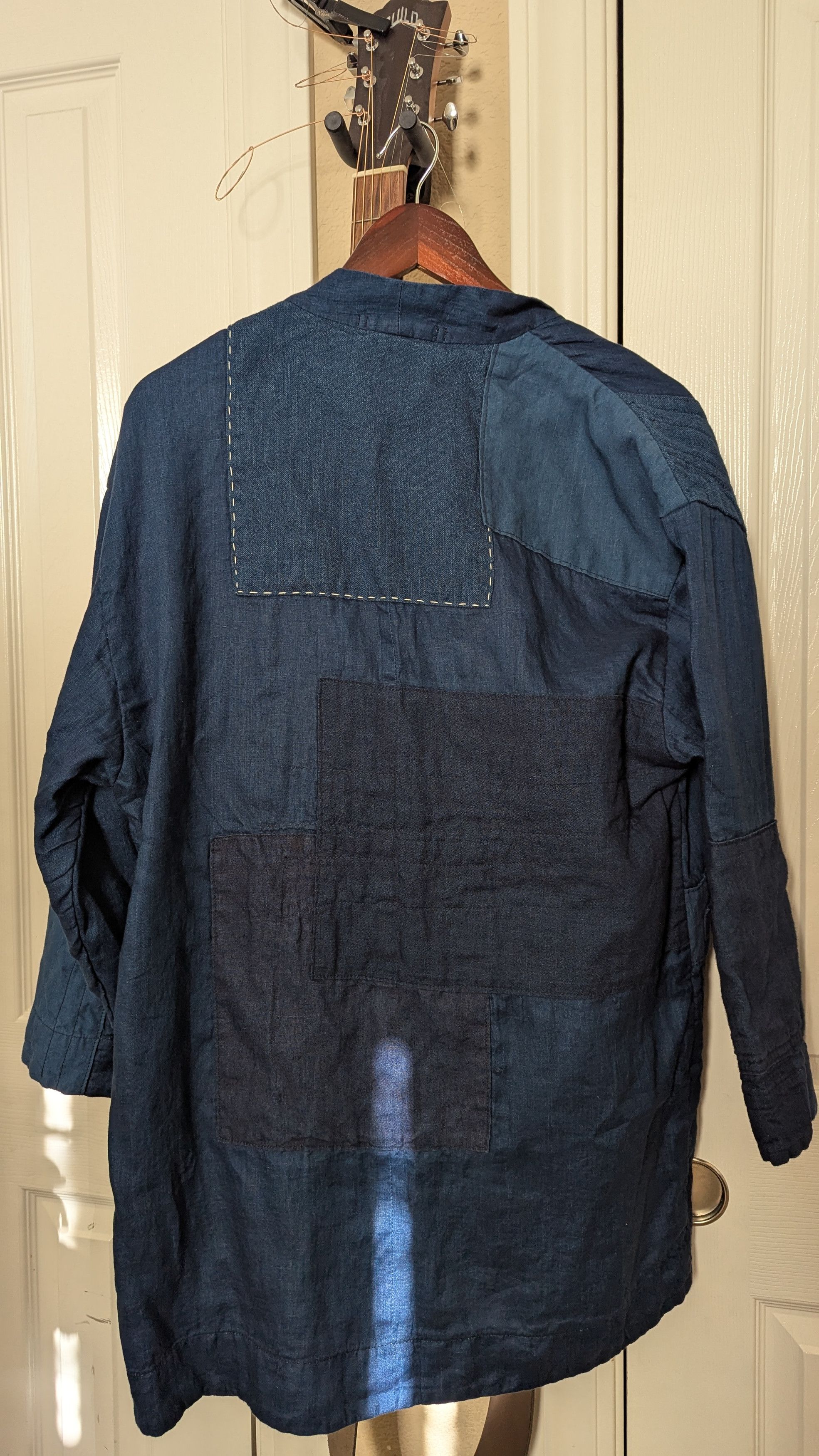 Blue Blue Japan BLUE BLUE JAPAN Indigo Linen Patchwork Haori Jacket (Size M) Size US M / EU 48-50 / 2 - 2 Thumbnail