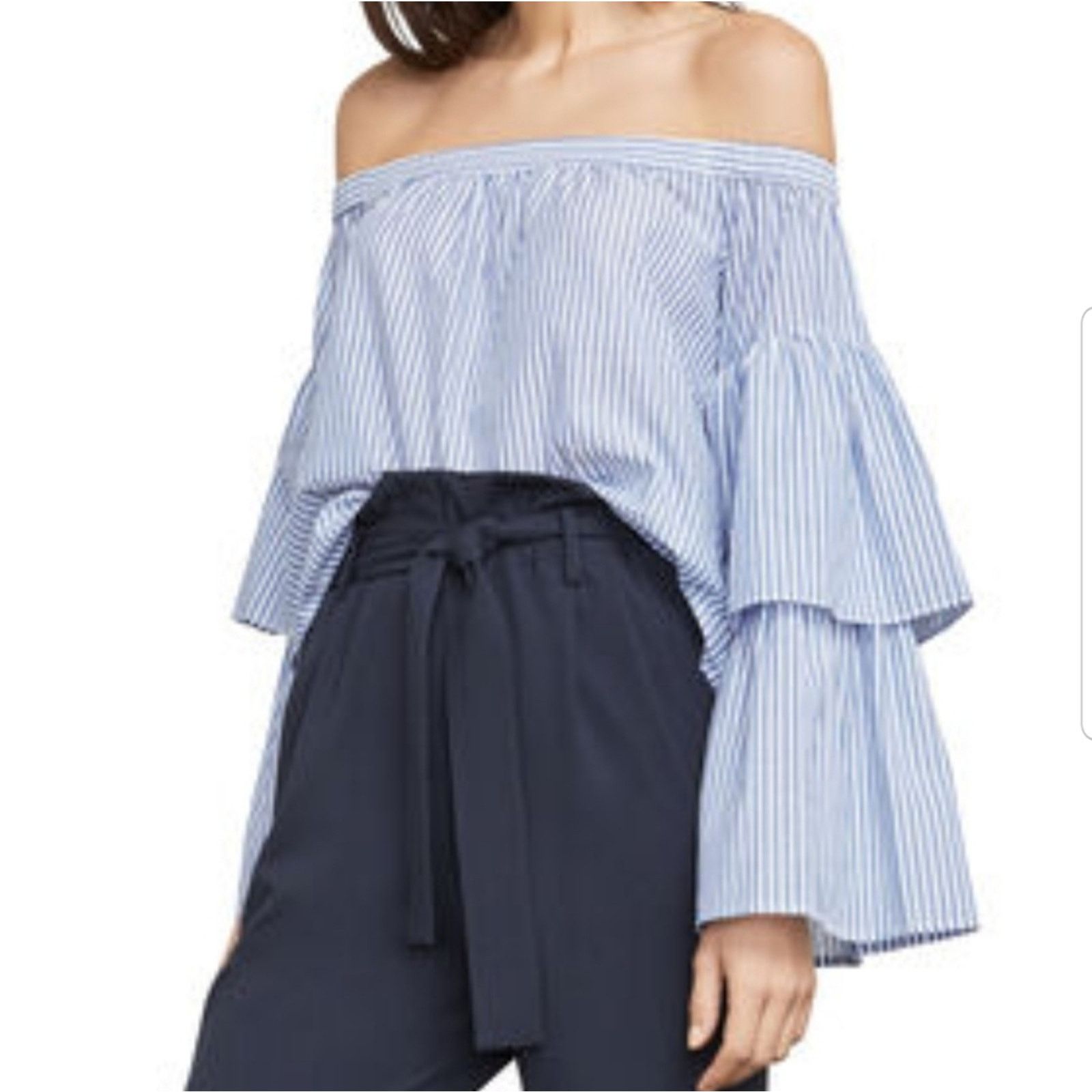Bcbgmaxazria - BCBGMAXAZRIA Blouse Size M / US 6-8 / IT 42-44 - 1 Thumbnail