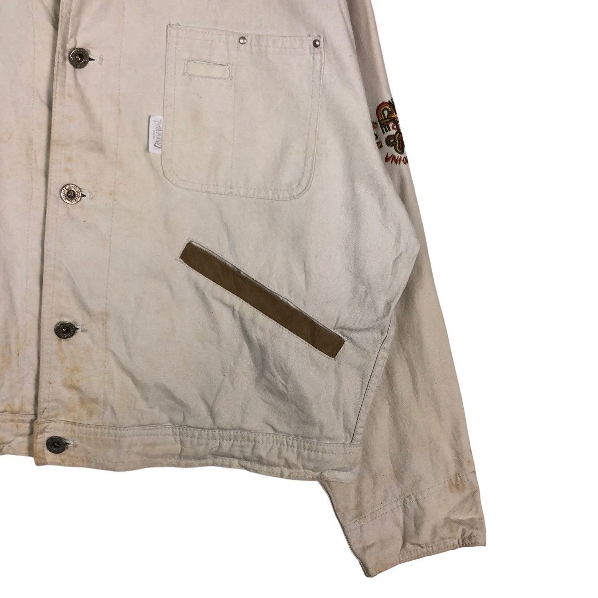 Japanese Brand 🔥Vintage Cropped Biker Jacket Union Made Multi Pocket Size US L / EU 52-54 / 3 - 5 Thumbnail
