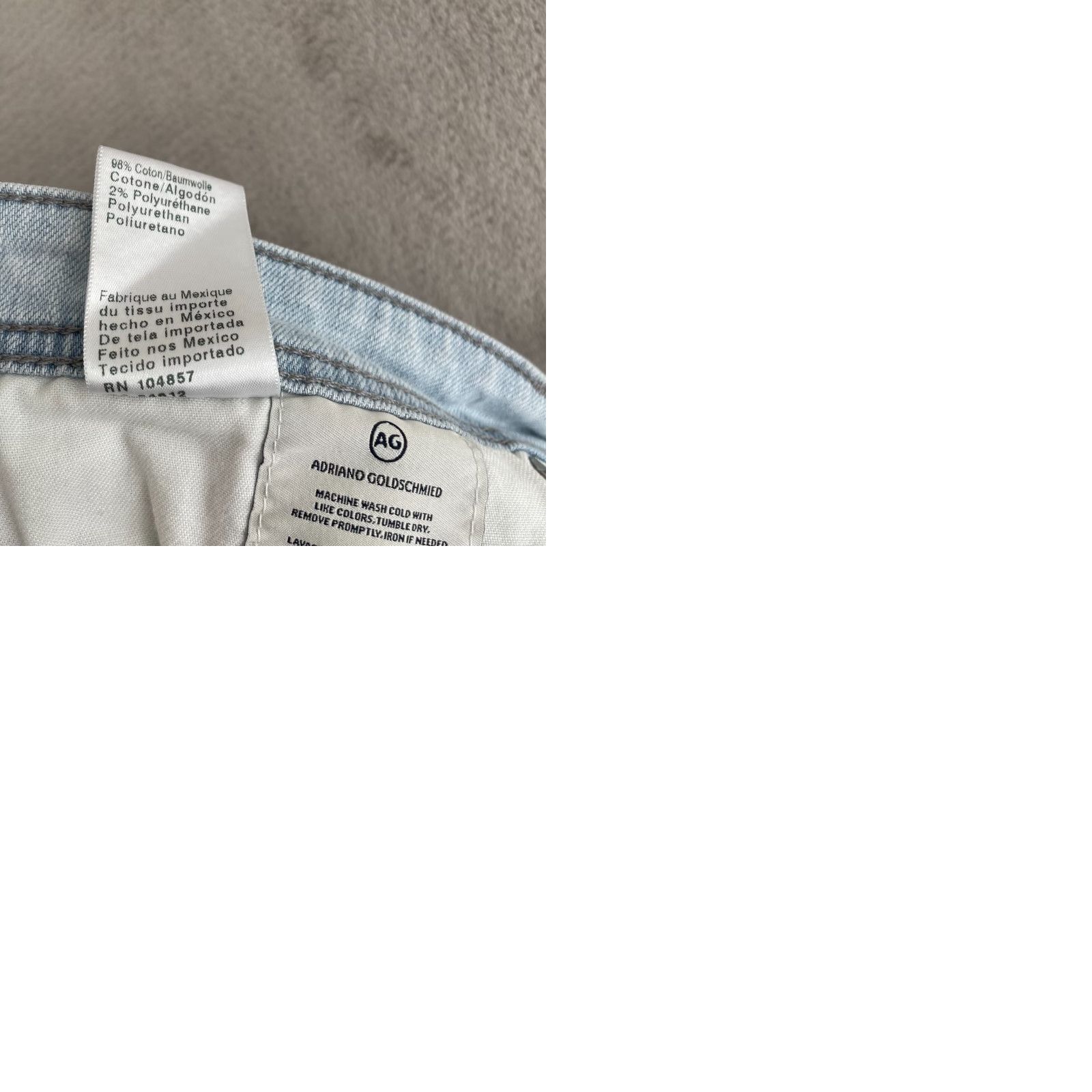 Vintage ADriano Goldschmied The Stockton Jeans Men 36 Blue Distressed Slim 5-Pocket Denim Jeans Pants 34x33 Mens Size US 34 / EU 50 - 9 Thumbnail