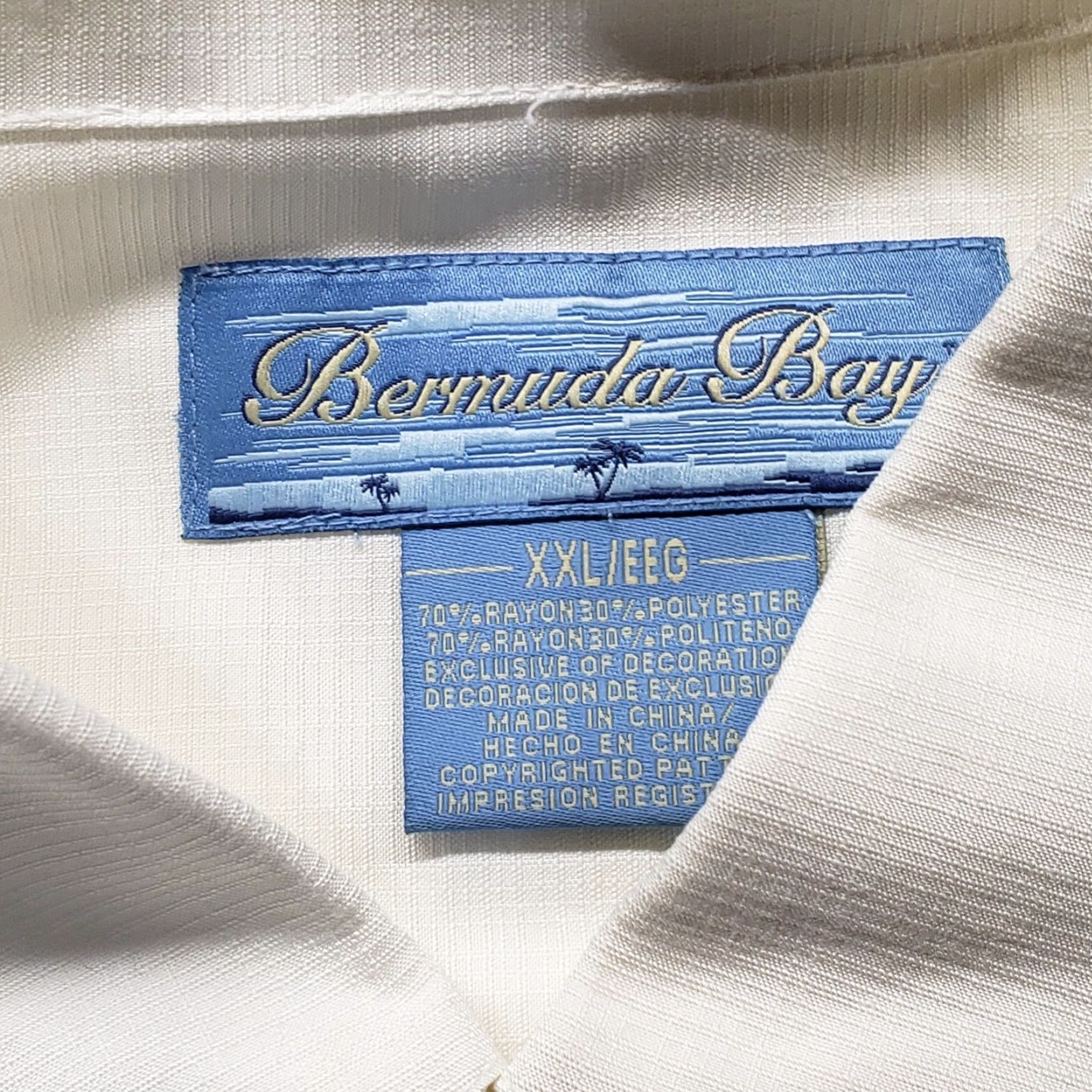 Vintage VINTAGE Bermuda Bay Shirt Adult 2XL Brown 70s 80s Hawaiian Camp Button-Up Short Sleeve Men's Bermuda Bay Logo, Bohemian, Tropical, Aloha Size US XXL / EU 58 / 5 - 3 Thumbnail