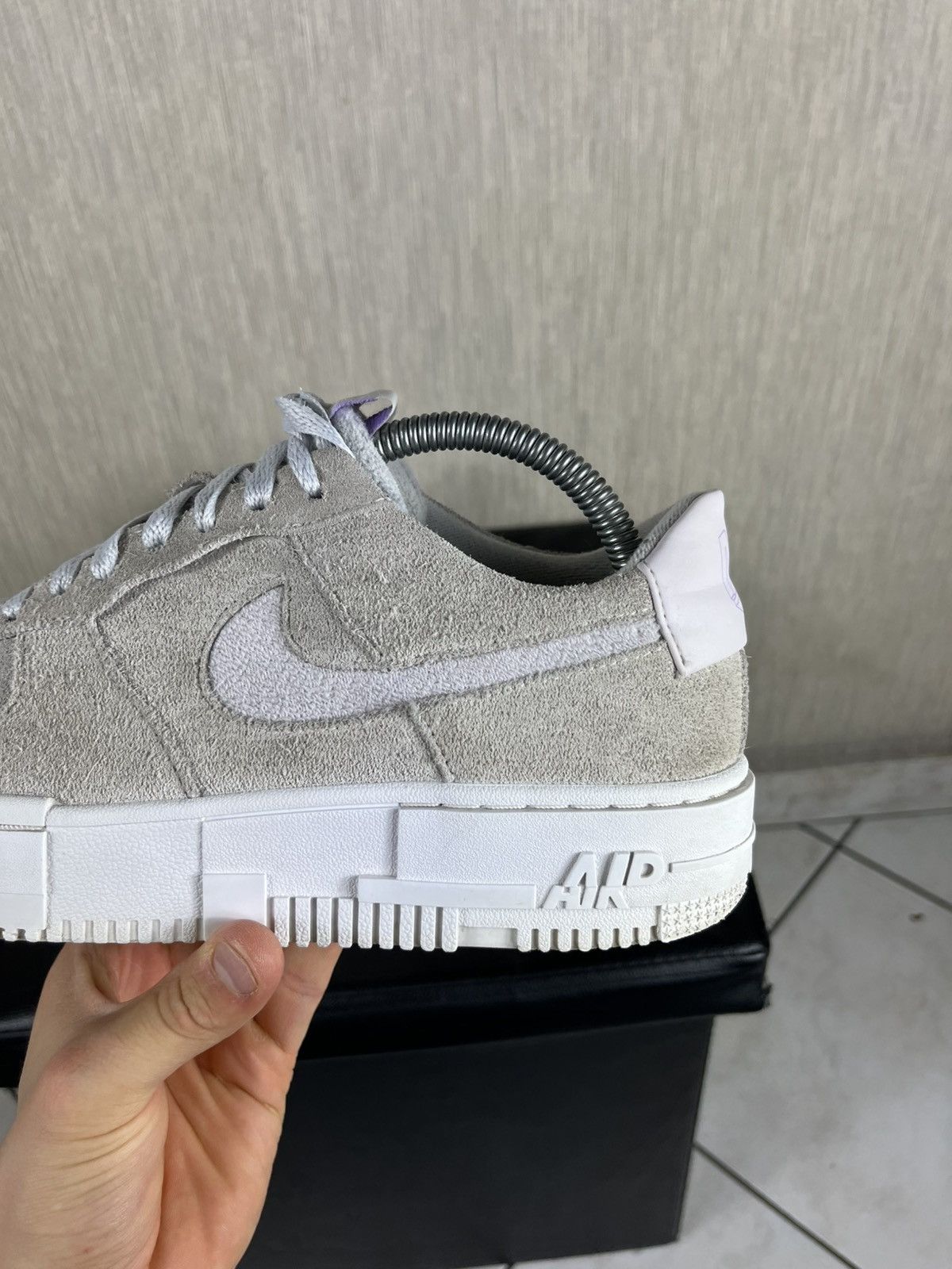 Nike Nike Air Force 1 one pixel suede velvet sneakers shoes lilac Size US 8.5 / EU 41-42 - 16 Thumbnail
