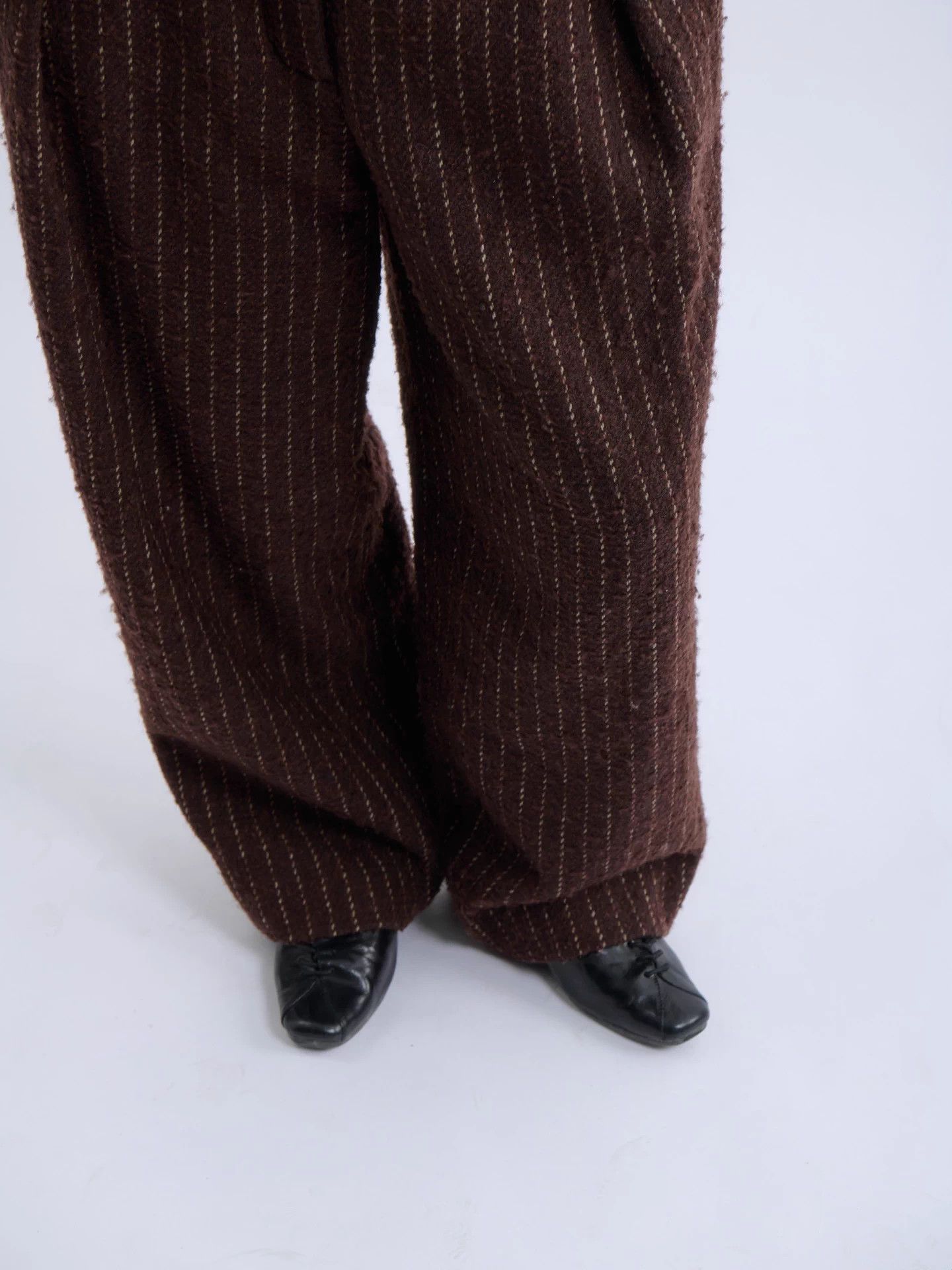 Vivienne Westwood Vivienne Westwood 00s Red Label Burgundy Wool Stripe WLeg 0 Size 24" / US 00 / IT 34 - 6 Thumbnail