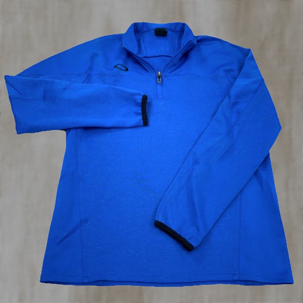 Oakley Oakley Performance Sweatshirt Men Small Blue Black Pullover Sweater Quarter Zip Size US S / EU 44-46 / 1 - 1 Thumbnail