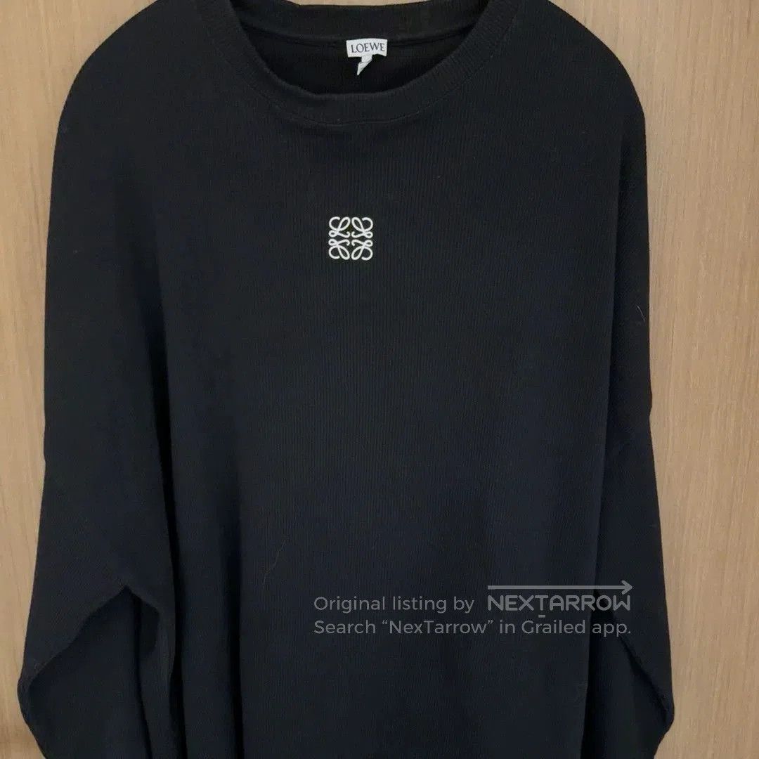 black long sleeve shirt by loewe.