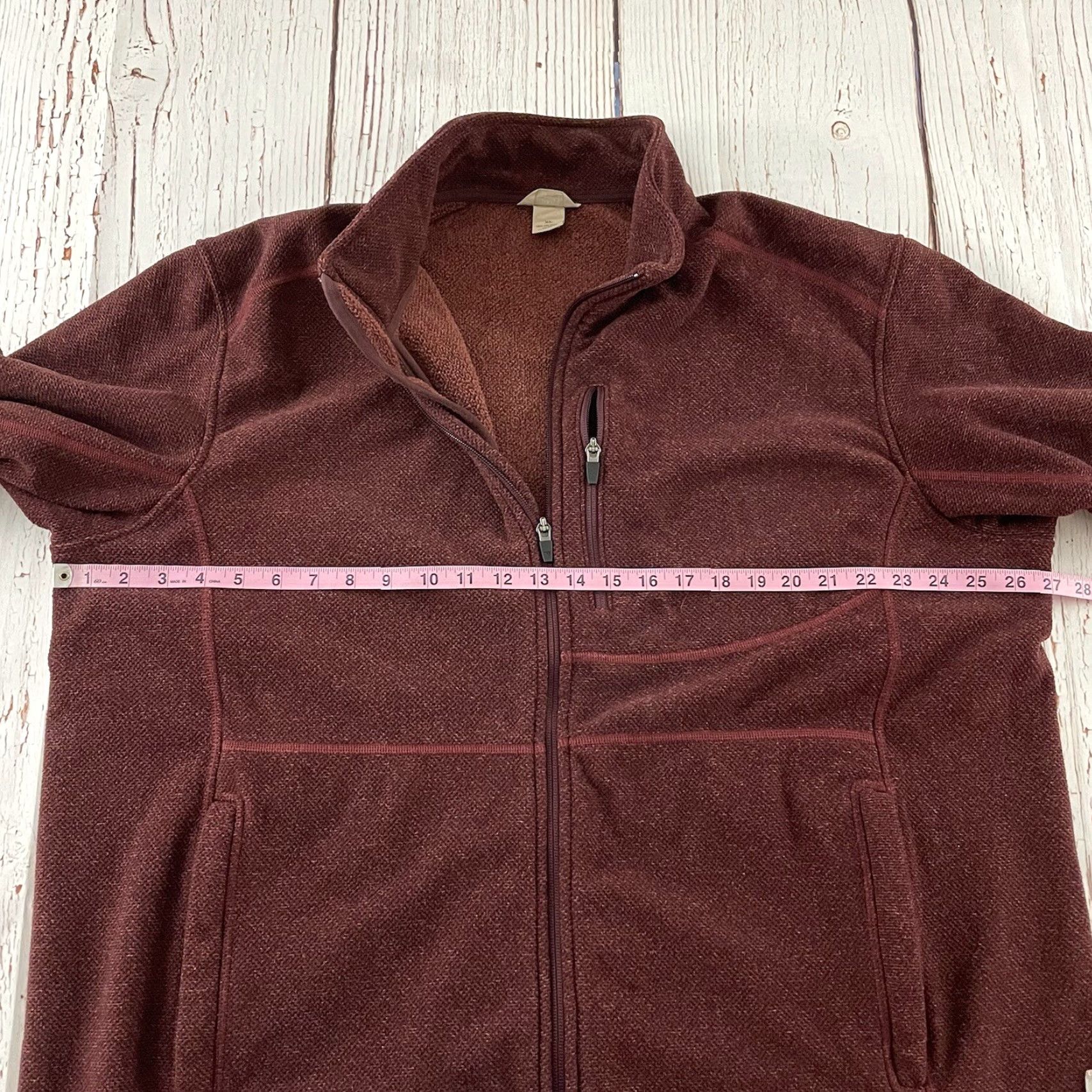 CO Duluth Knits Fleece Full Zip Jacket Mens XL Maroon Red Size US XL / EU 56 / 4 - 4 Thumbnail