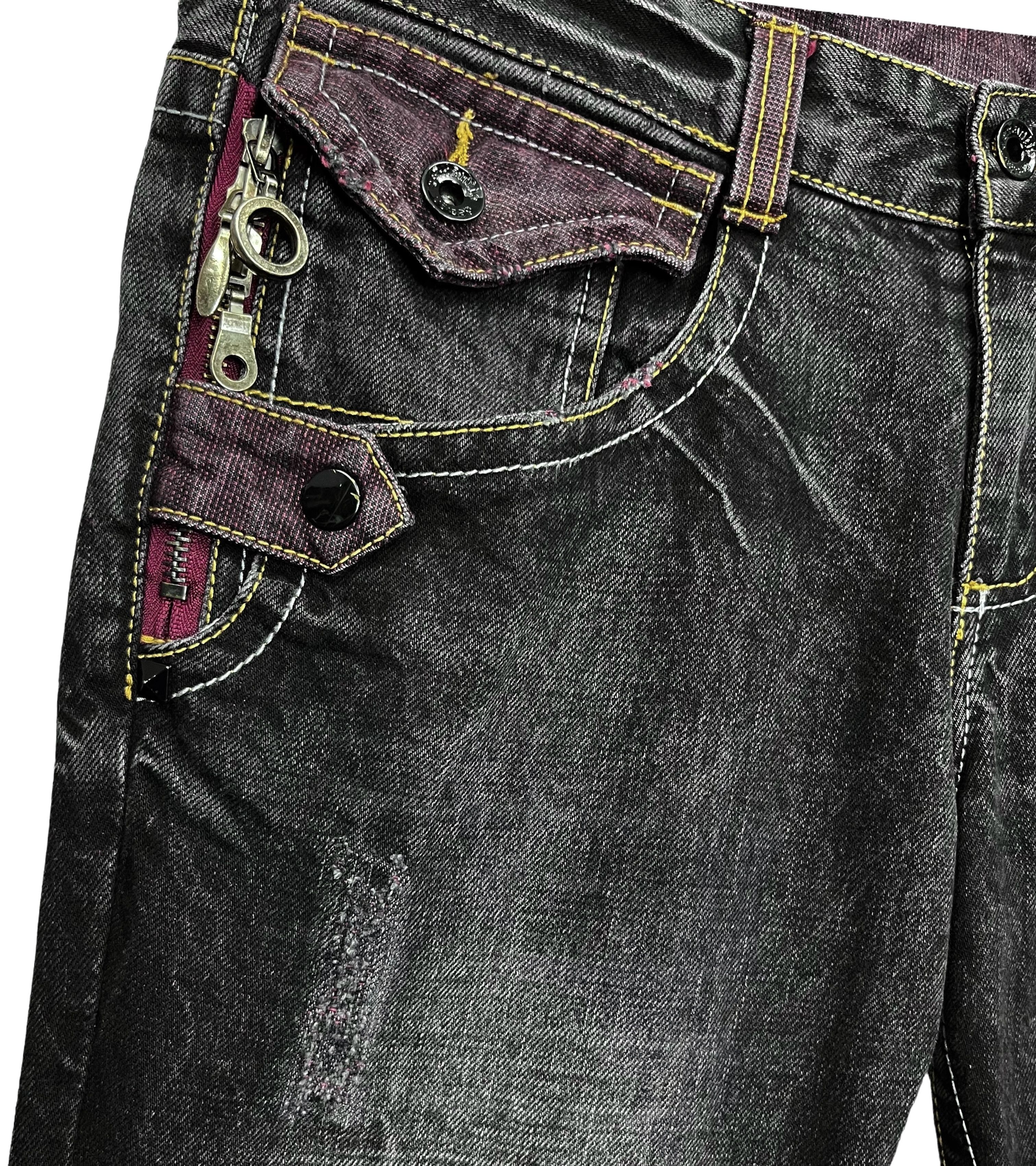semanticdesign FYE🤘🏼SEMANTIC DESIGN Punk Multi Head Zipper Clawmark Flare Size US 30 / EU 46 - 8 Thumbnail