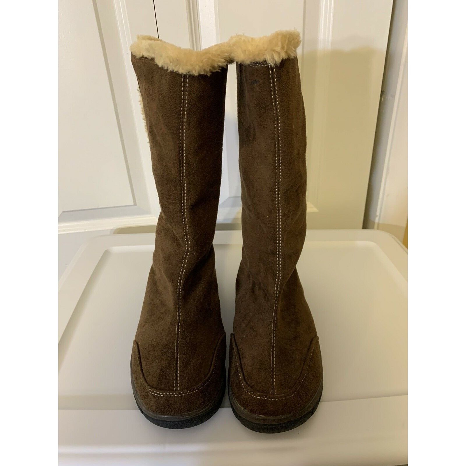 Other Itasca Blitzen Womens sz 9 Brown Suede Winter Warm Fur Lined Size US 9 / IT 39 - 7 Thumbnail