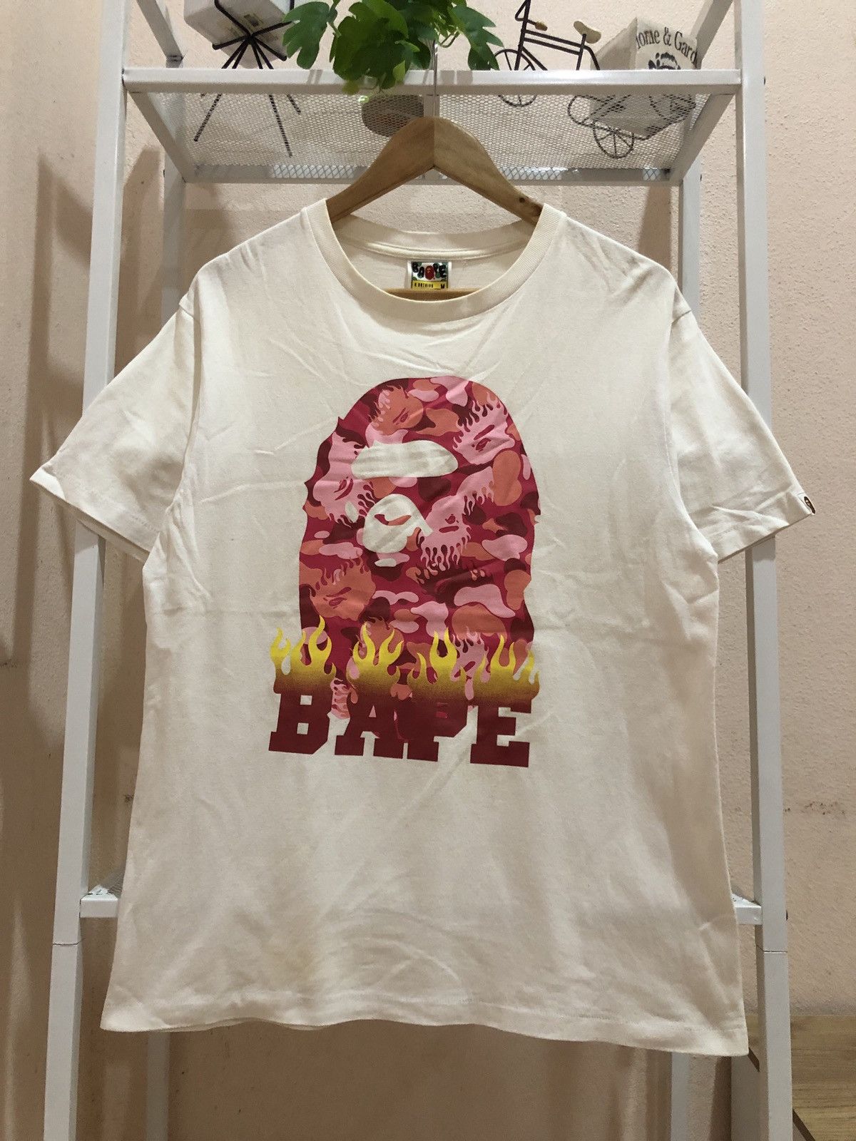 Bape Flame Camo Big Head Tshirts