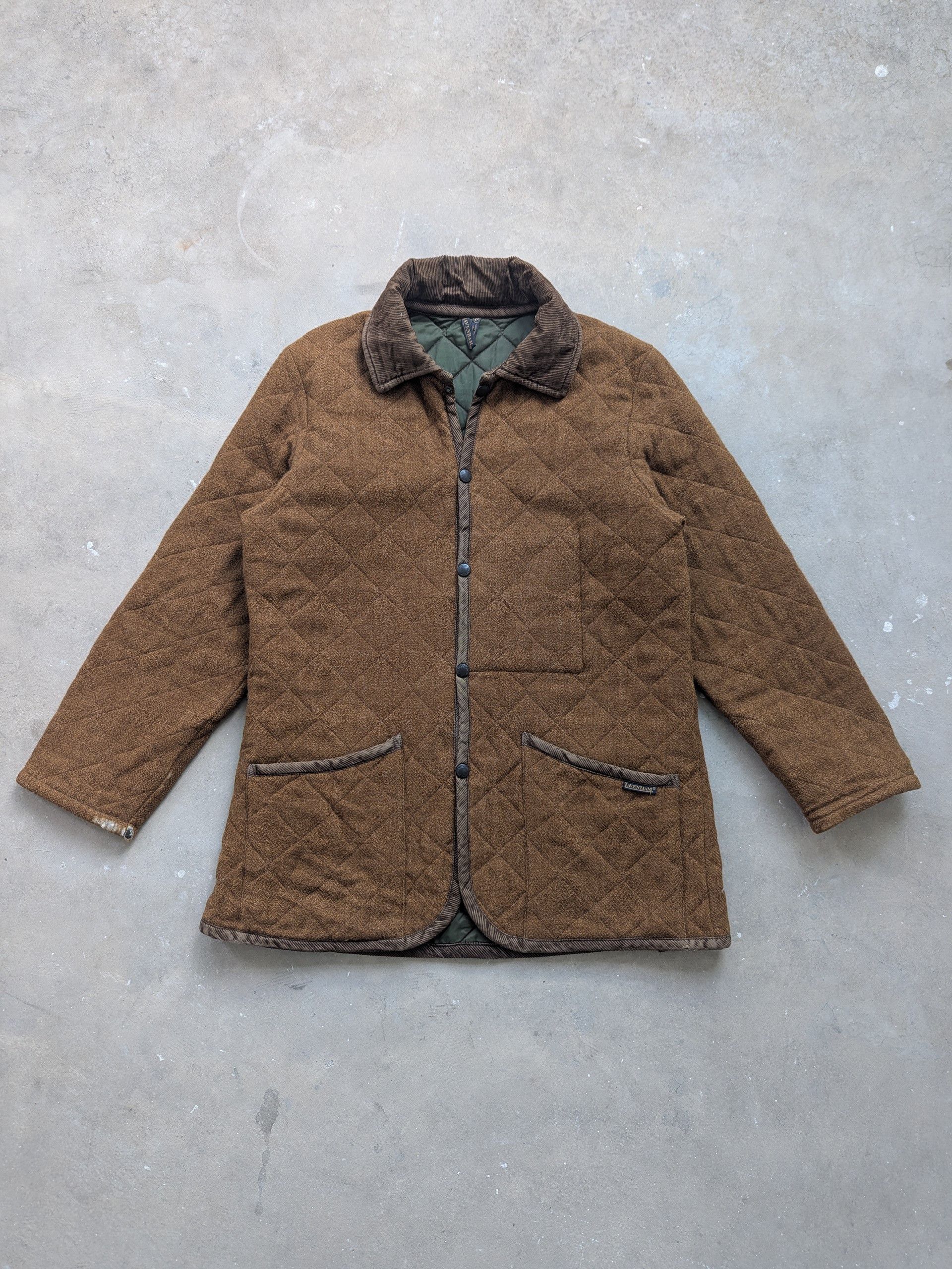 Lavenham Vintage Lavenham Long Melford Wool Quilted Jacket Brown Size M / US 6-8 / IT 42-44 - 1 Thumbnail