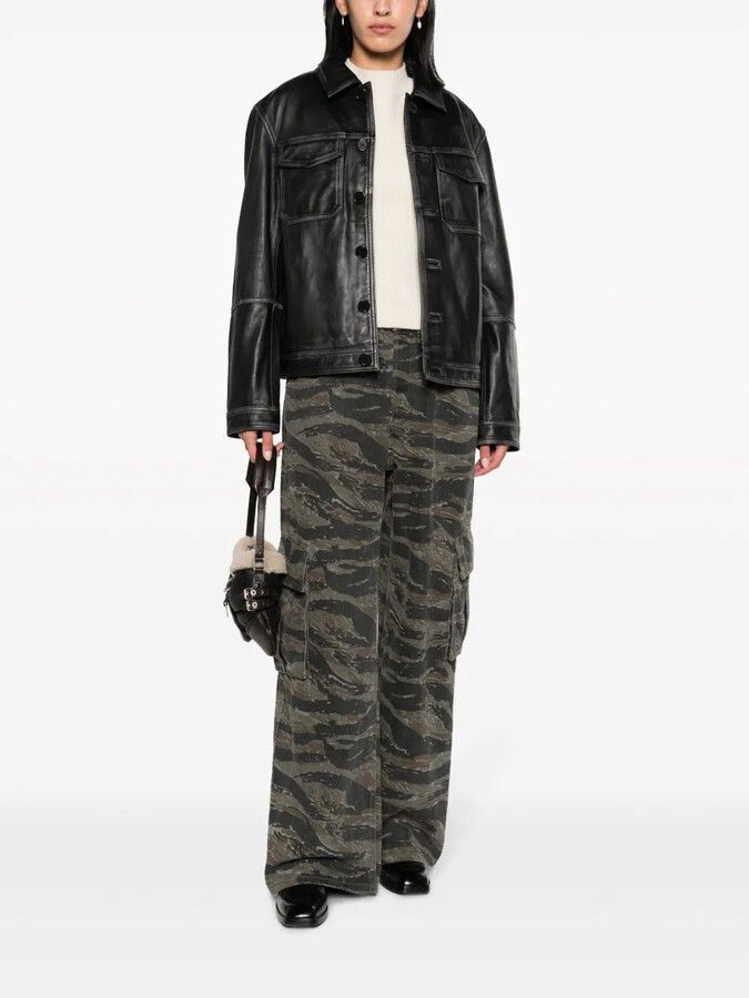 Zadig & Voltaire !DS! SS23 Zadig & Voltaire Lasso Dyed Leather Jacket Size L / US 10 / IT 46 - 1 Thumbnail