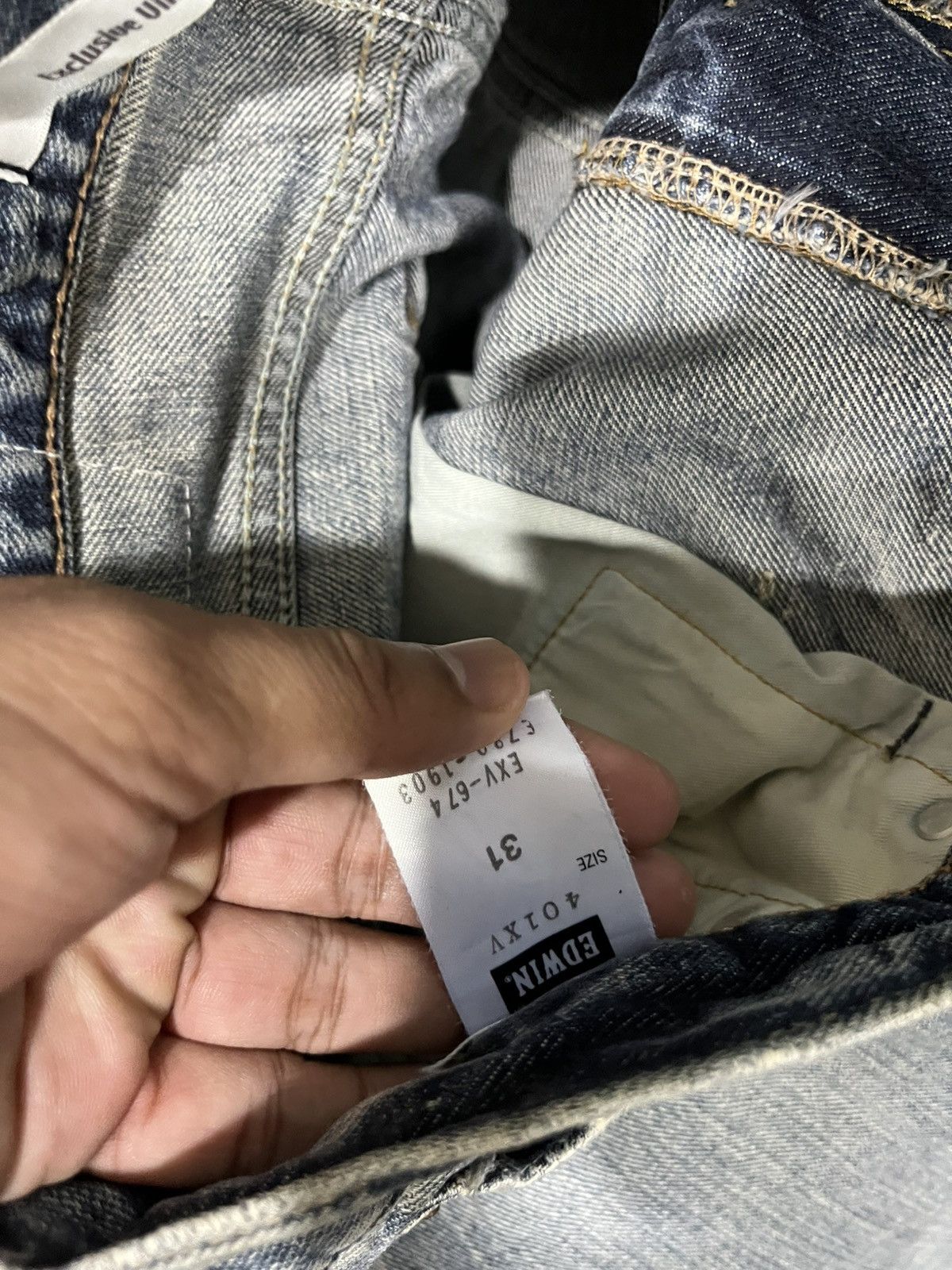 If Six Was Nine 💥Vtg Edwin Vintage Exclusive Flare Bootcut Denim Size US 33 - 9 Thumbnail