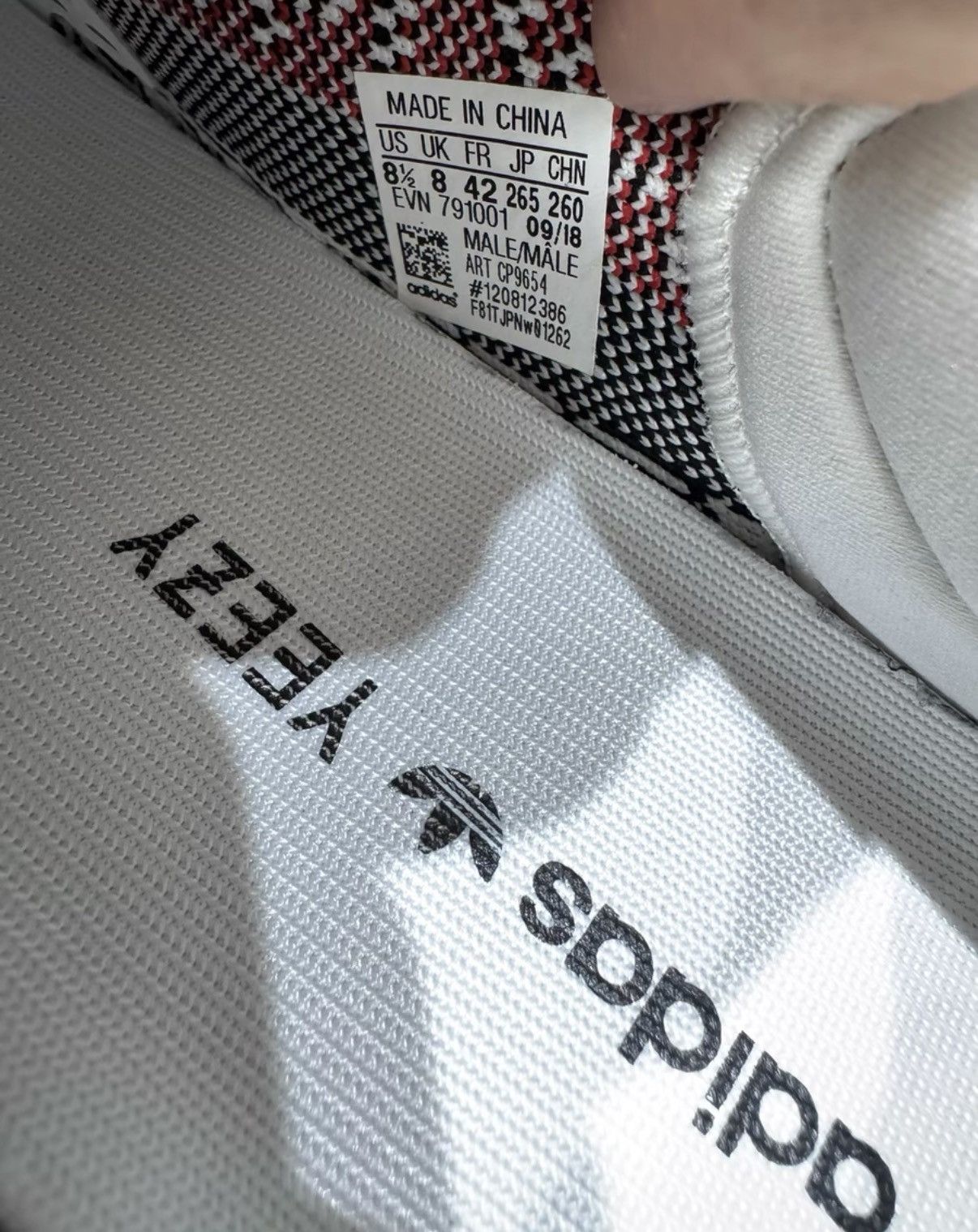 Adidas Adidas Yeezy 350 Zebra, 2018 Release K37 Size US 8.5 / EU 41-42 - 8 Thumbnail