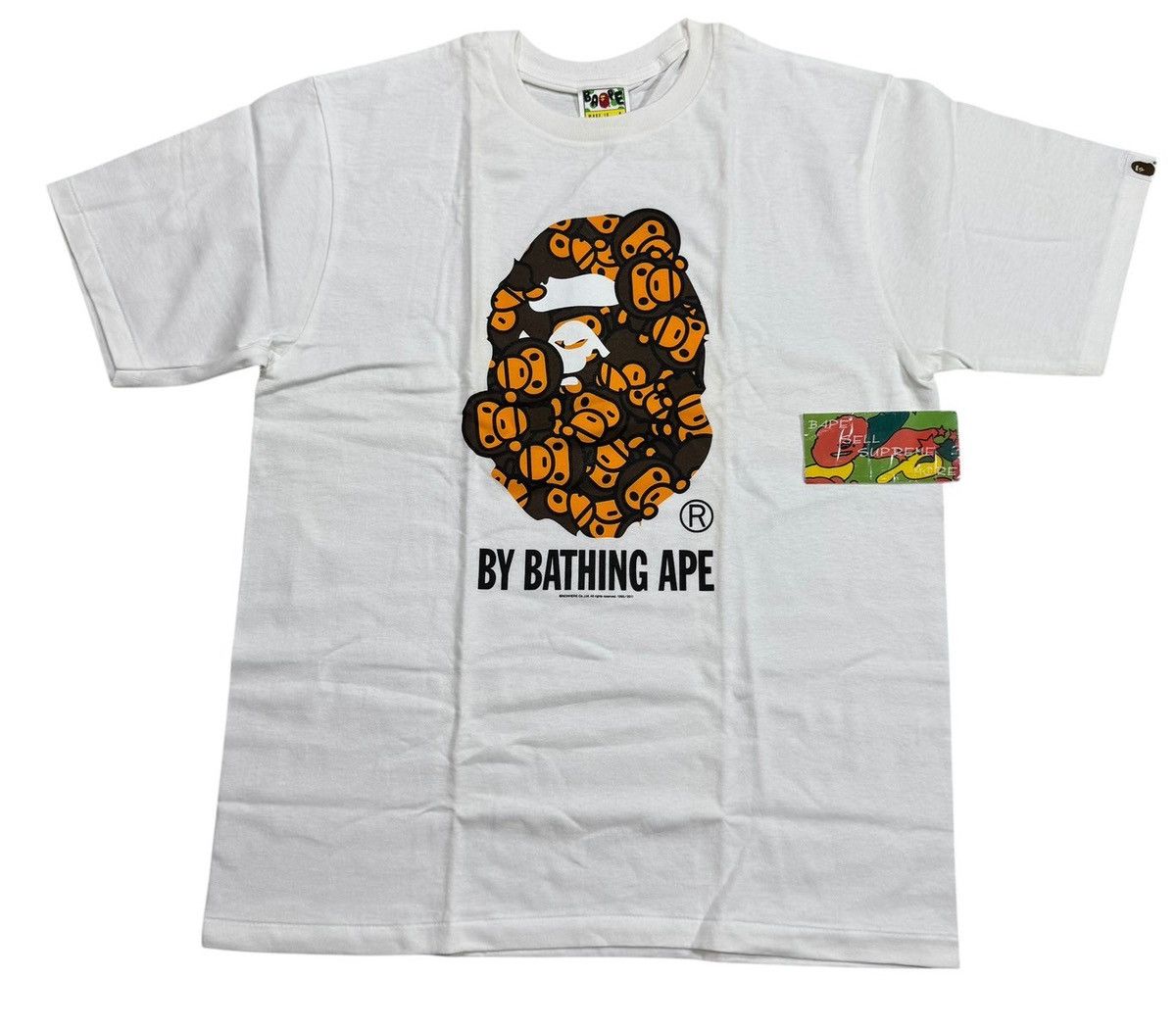 Bape BAPE APE HEAD white TEE Size US L / EU 52-54 / 3 - 1 Thumbnail
