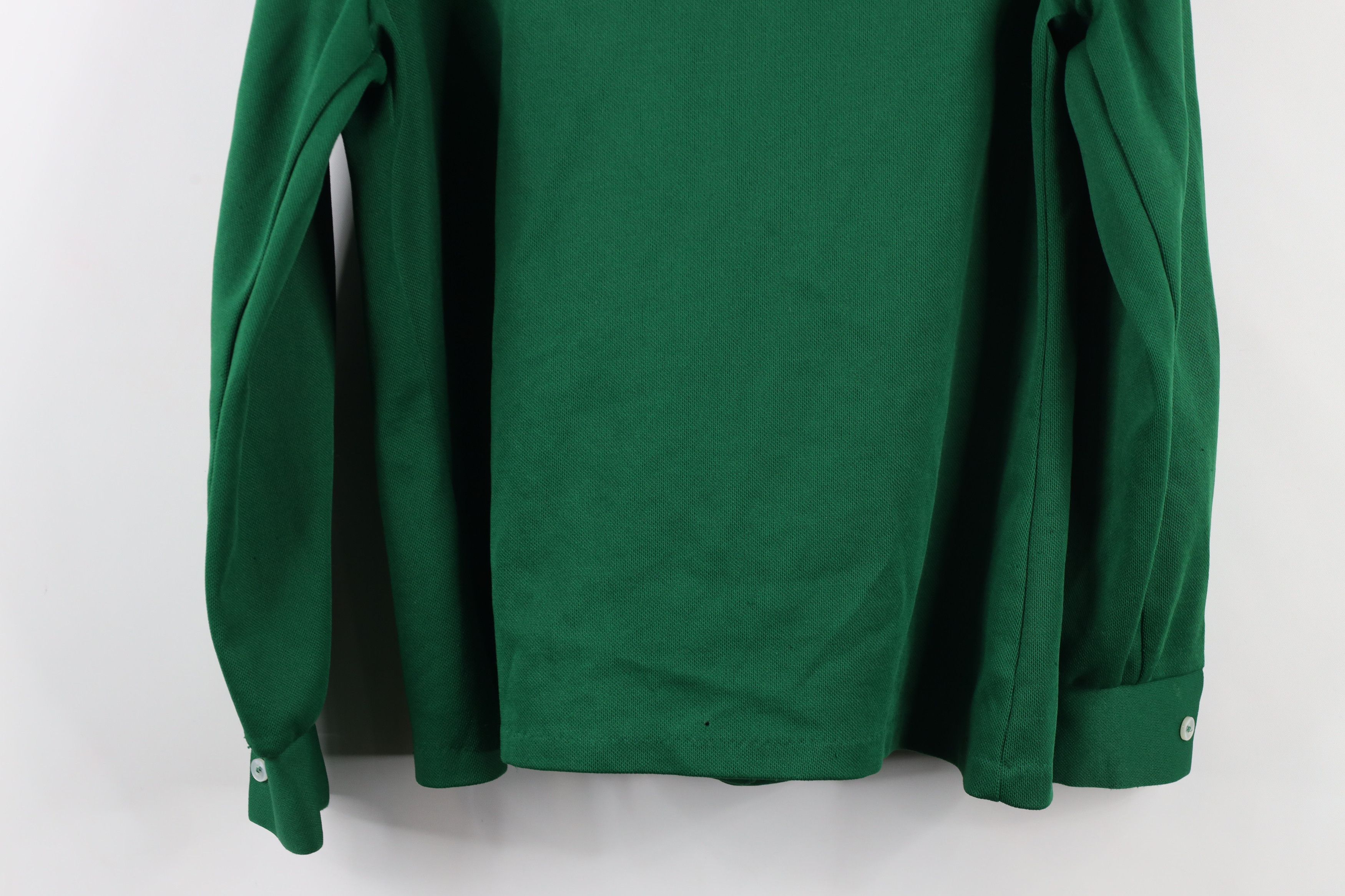 Vintage Vintage 70s Streetwear Knit Button Shirt Green USA Size L / US 10 / IT 46 - 10 Thumbnail