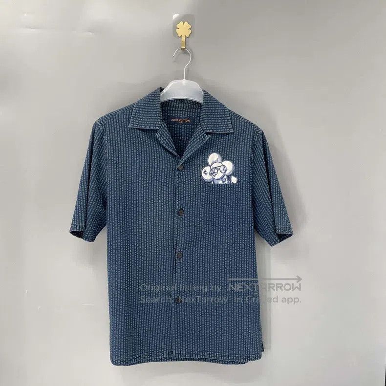 Louis Vuitton Louis Vuitton Sunflower Waffle Solid Short Sleeve Shirt Size US M / EU 48-50 / 2 - 1 Thumbnail
