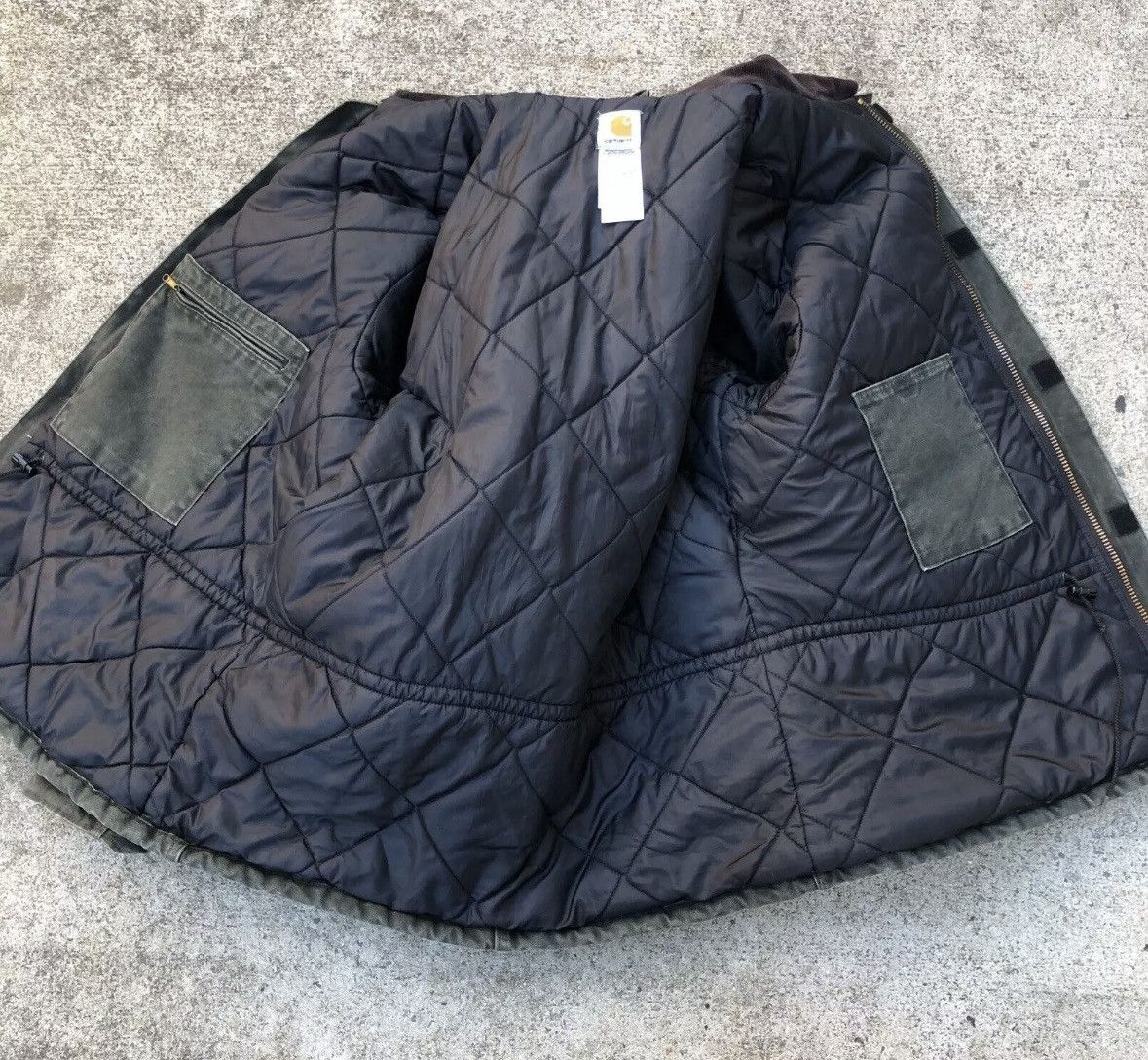 Carhartt Carhartt Jacket Mens Green C26 MOS Canvas Arctic Quilt Size US L / EU 52-54 / 3 - 2 Thumbnail