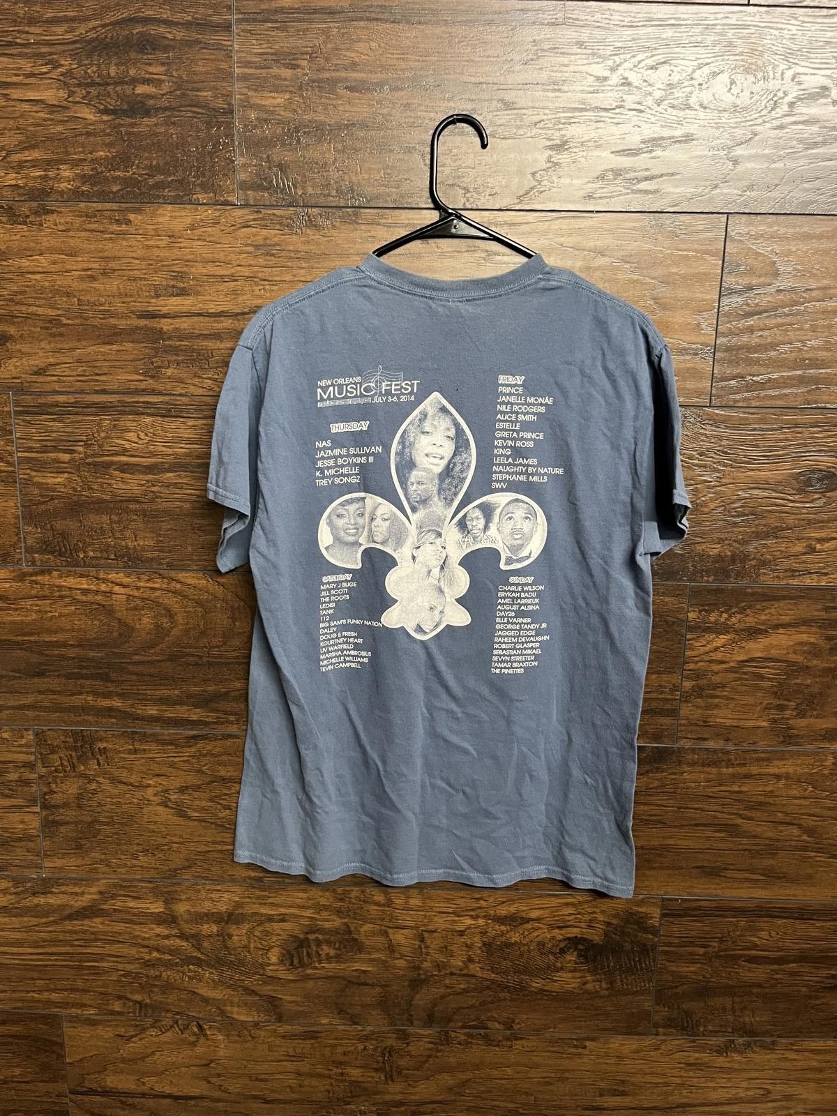 Designer New Orleans 20th Music Fest 2014 T-shirt - Prince Tee - M Size US M / EU 48-50 / 2 - 2 Thumbnail