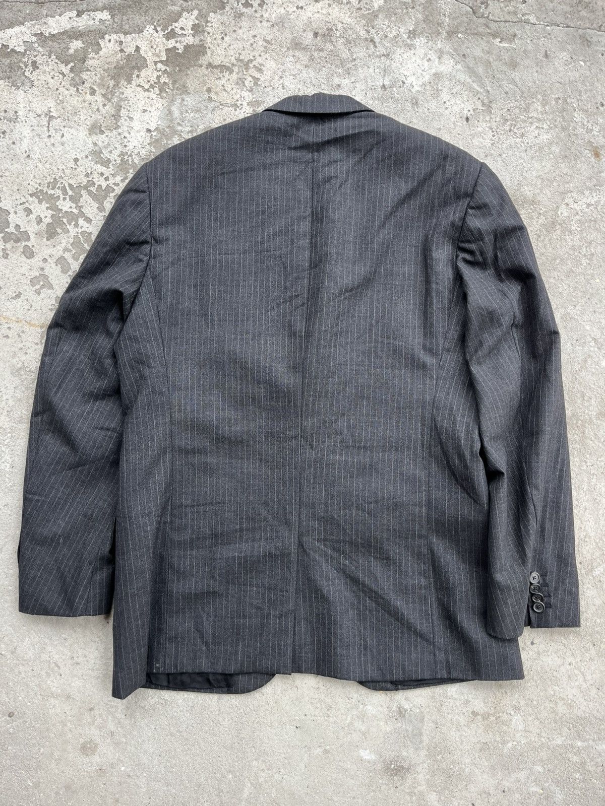 Prada Prada Vintage Wool Stripped Blazer Jacket Size US L / EU 52-54 / 3 - 13 Thumbnail