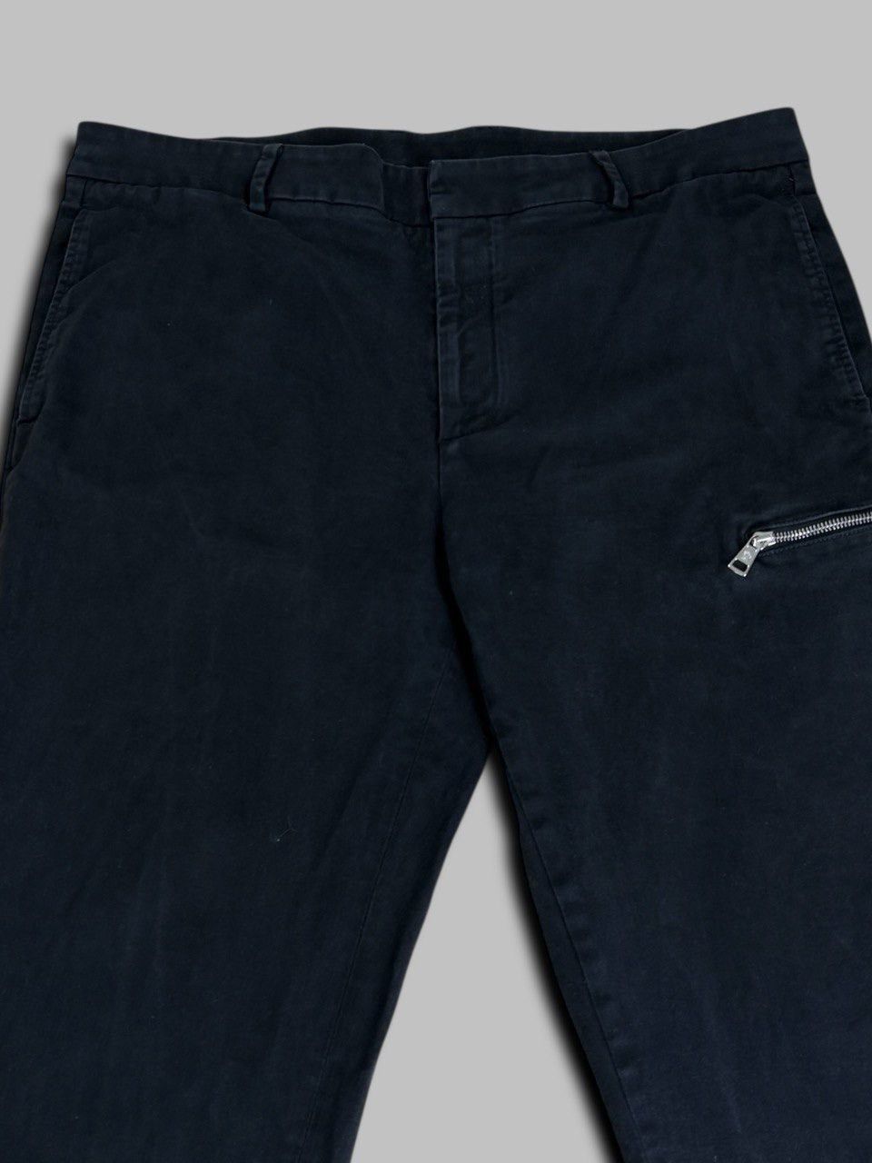 Moncler Moncler Black Cotton Twill Trousers Zip Pocket Pants Size US 36 / EU 52 - 4 Thumbnail