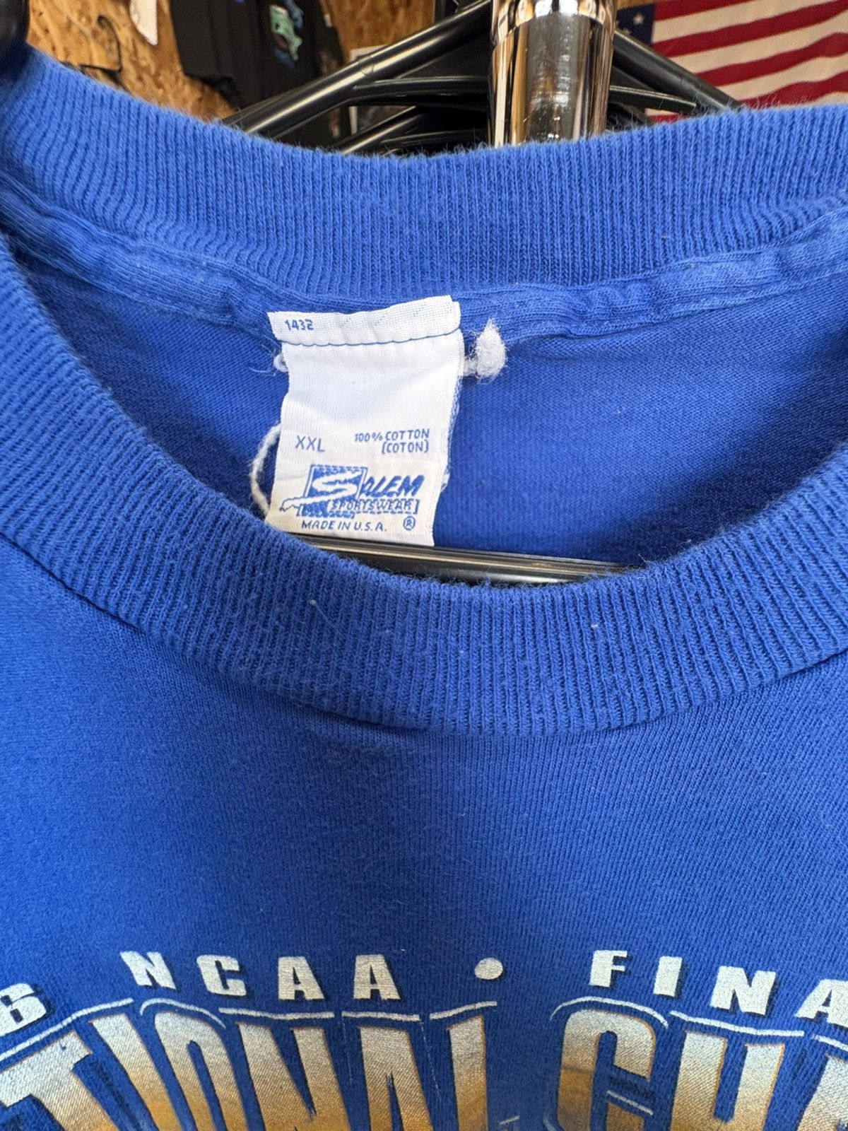 Salem Sportswear Vintage 1996 NCAA Final Four Kentucky Wildcats t-shirt Size US XXL / EU 58 / 5 - 3 Thumbnail