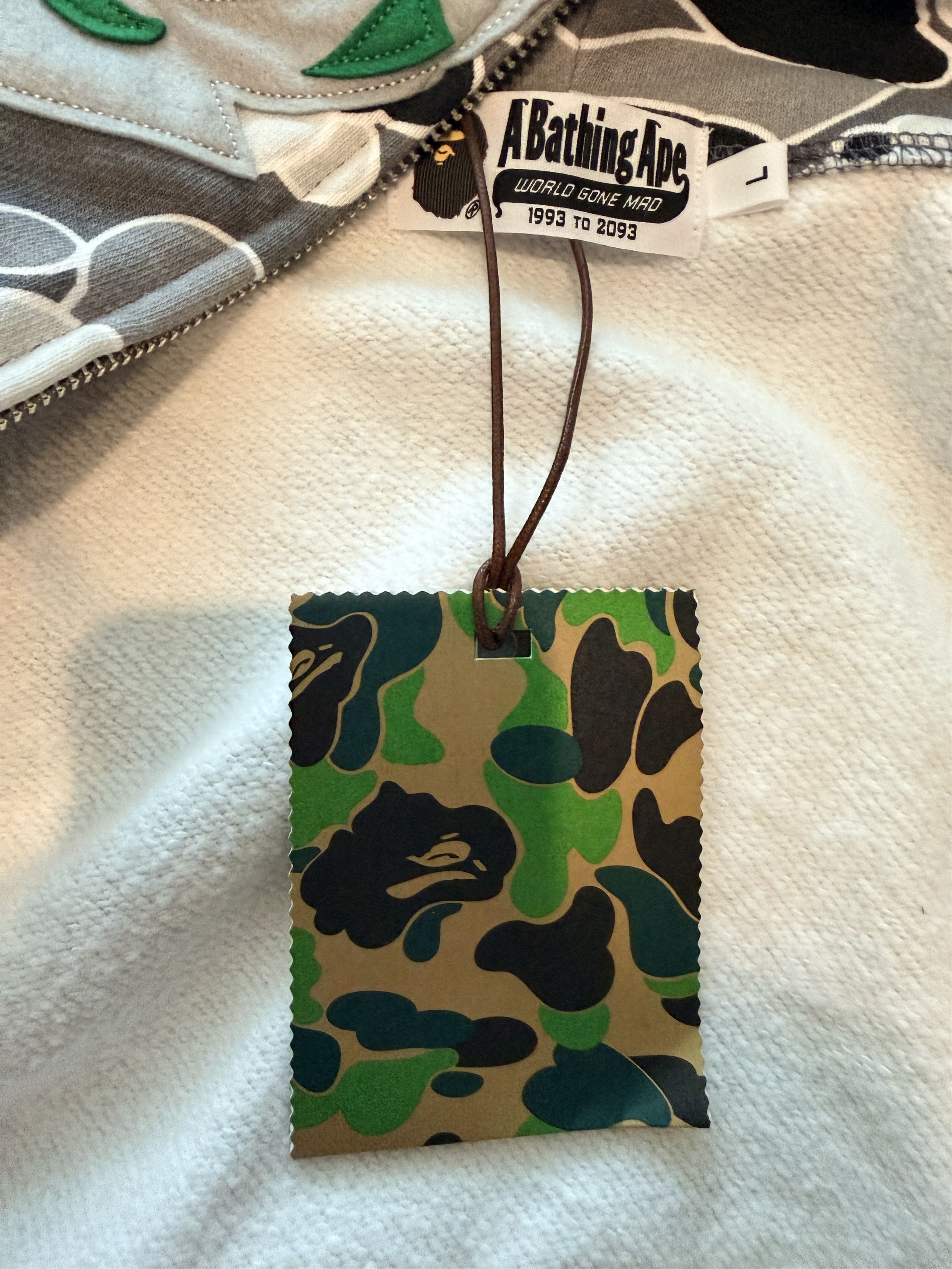 Bape Hidden NY x Bape Tiger Glitch Camo Full Zip Hoodie Shark Size US L / EU 52-54 / 3 - 5 Thumbnail