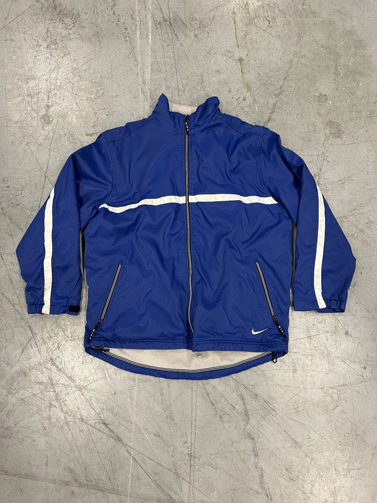 Nike Vintage Nike Full Zip Fleece Lined Heavyweight Jacket Size US L / EU 52-54 / 3 - 1 Thumbnail