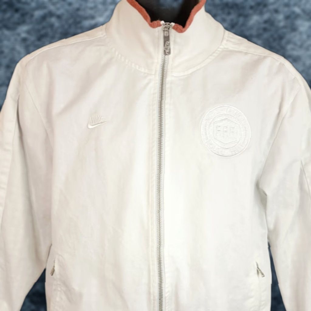 Nike Nike Track Jacket Mens Size Medium Soccer Futbal French Football Federation Track Jacket Nike Soccer Futbal Mens Medium White Size US M / EU 48-50 / 2 - 1 Thumbnail