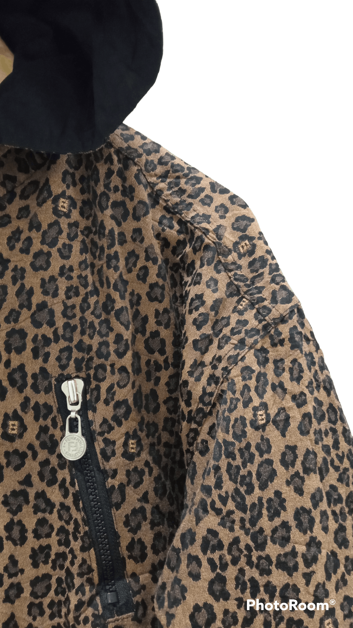 Fendi × Vintage 🔥🔥Vtg Fendi Leopard Big Logo Spellout Reversible Jacket Size US L / EU 52-54 / 3 - 6 Thumbnail