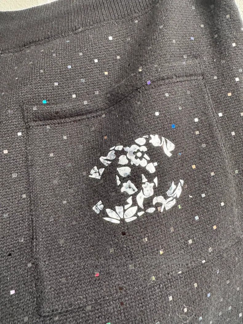 Chanel Chanel Spring and Summer Black Sequined Shorts Size 42" / US 20 - 5 Thumbnail
