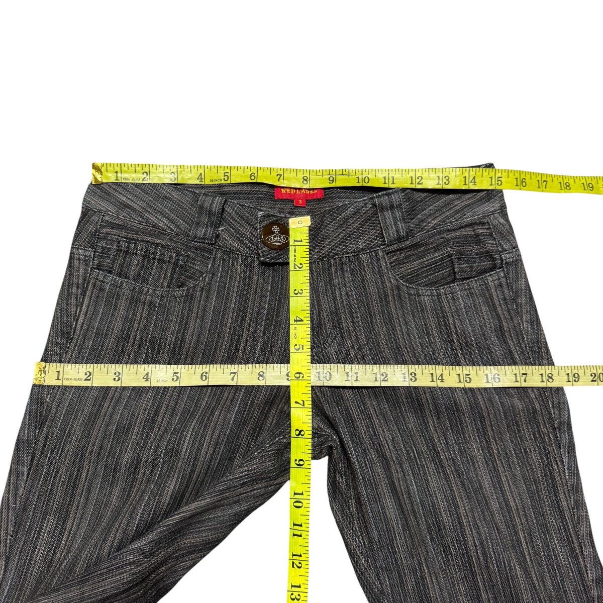 Vivienne Westwood Vivienne Westwood Pinstriped Low Rise Cropped Pants Size 29" - 16 Thumbnail