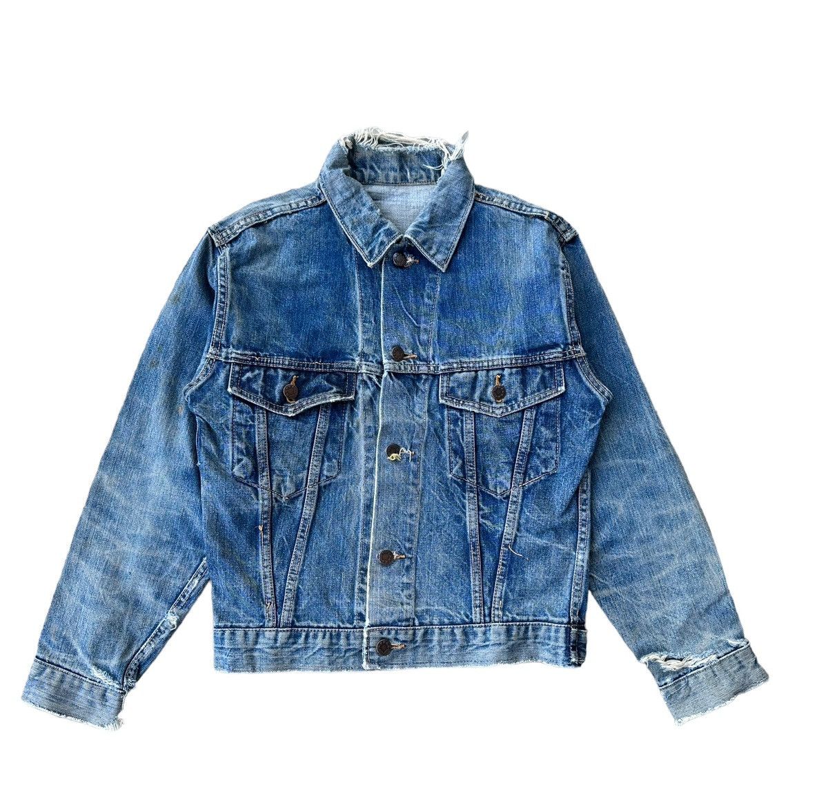 Sears Vintage 70s Sears selvedge rusty wash denim jacket Size US S / EU 44-46 / 1 - 1 Thumbnail