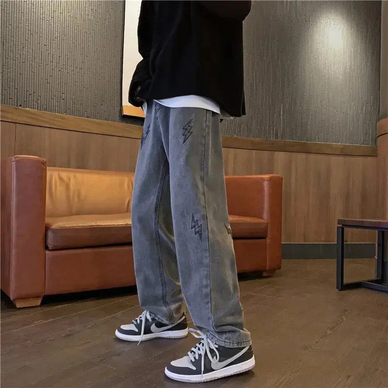 Japanese Brand Retro straight leg loose wide leg jeans Size US 30 / EU 46 - 1 Thumbnail