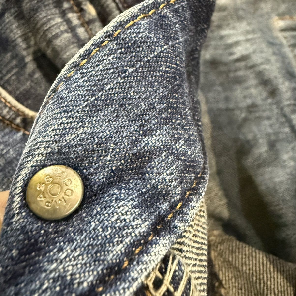 Japanese Brand Vintage Bobson Crackwash Distressed Faded Aging Denim Size US 31 - 15 Thumbnail
